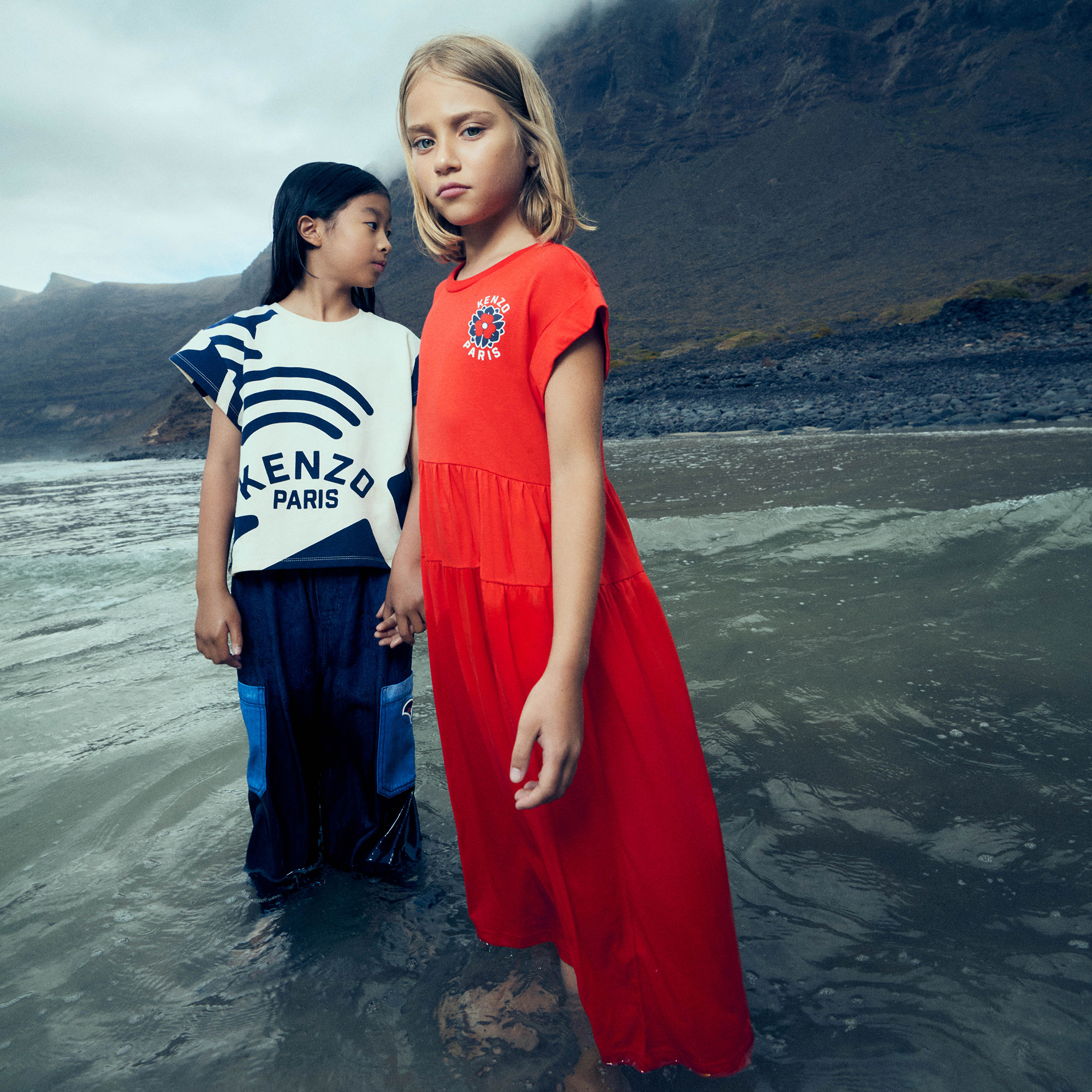 Vaquero de cintura elástica KENZO KIDS para NIÑA