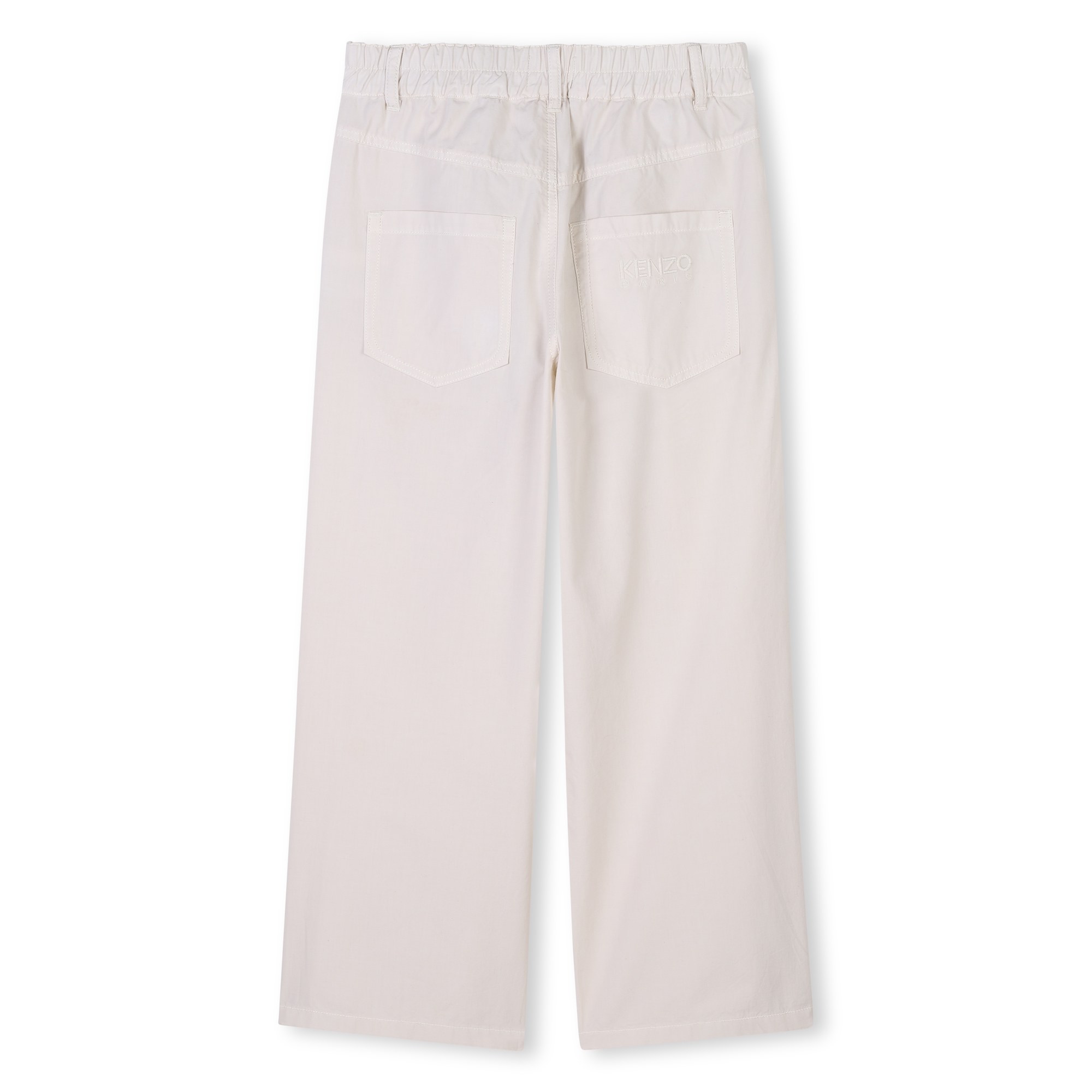 Flared poplin trousers KENZO KIDS for GIRL