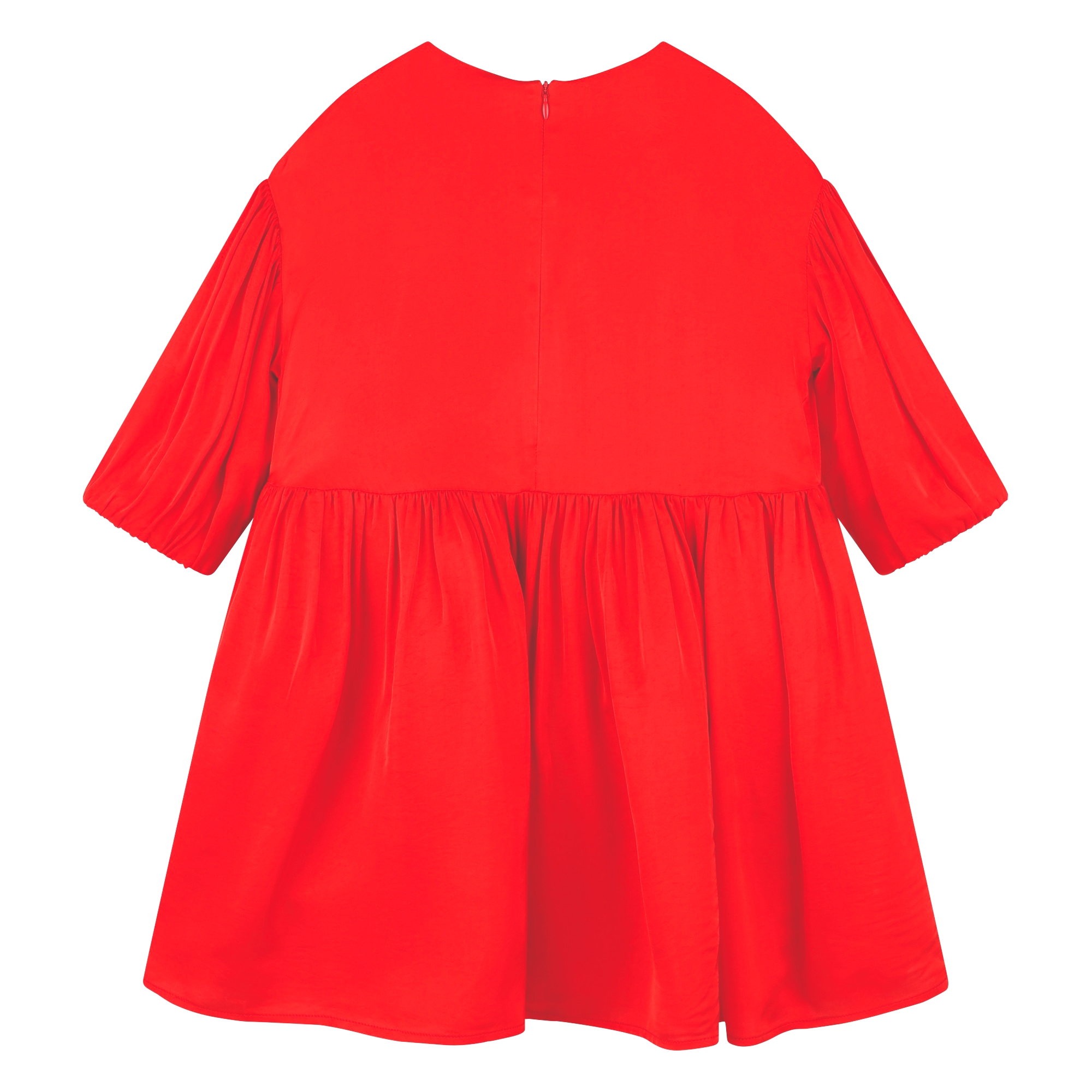 Flared puff-sleeved dress KENZO KIDS for GIRL