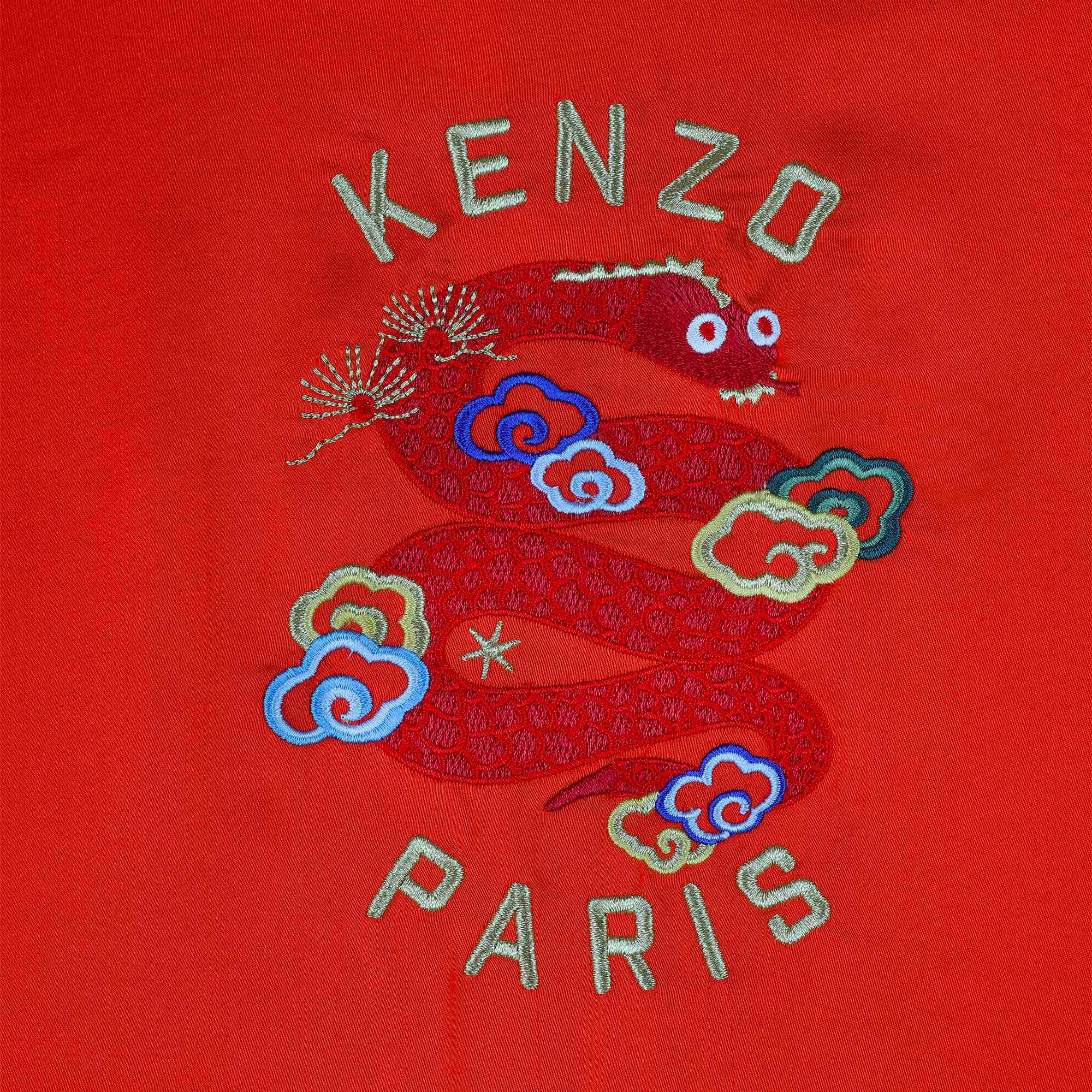 Flared puff-sleeved dress KENZO KIDS for GIRL