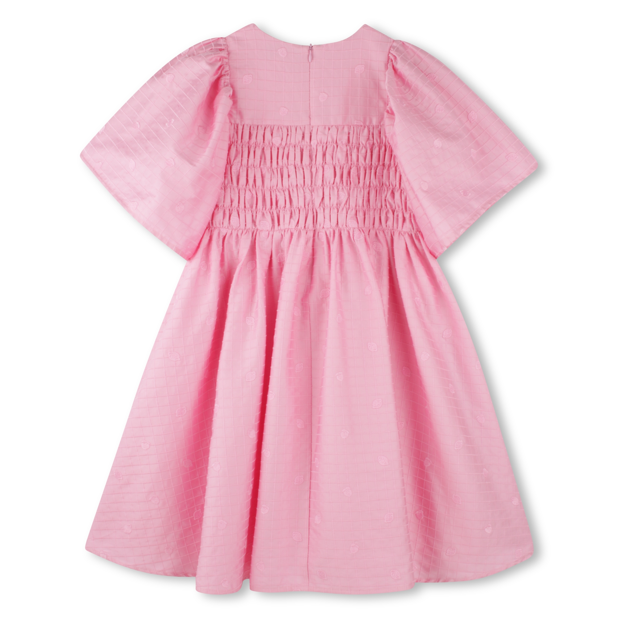 Embroidered cotton satin dress KENZO KIDS for GIRL