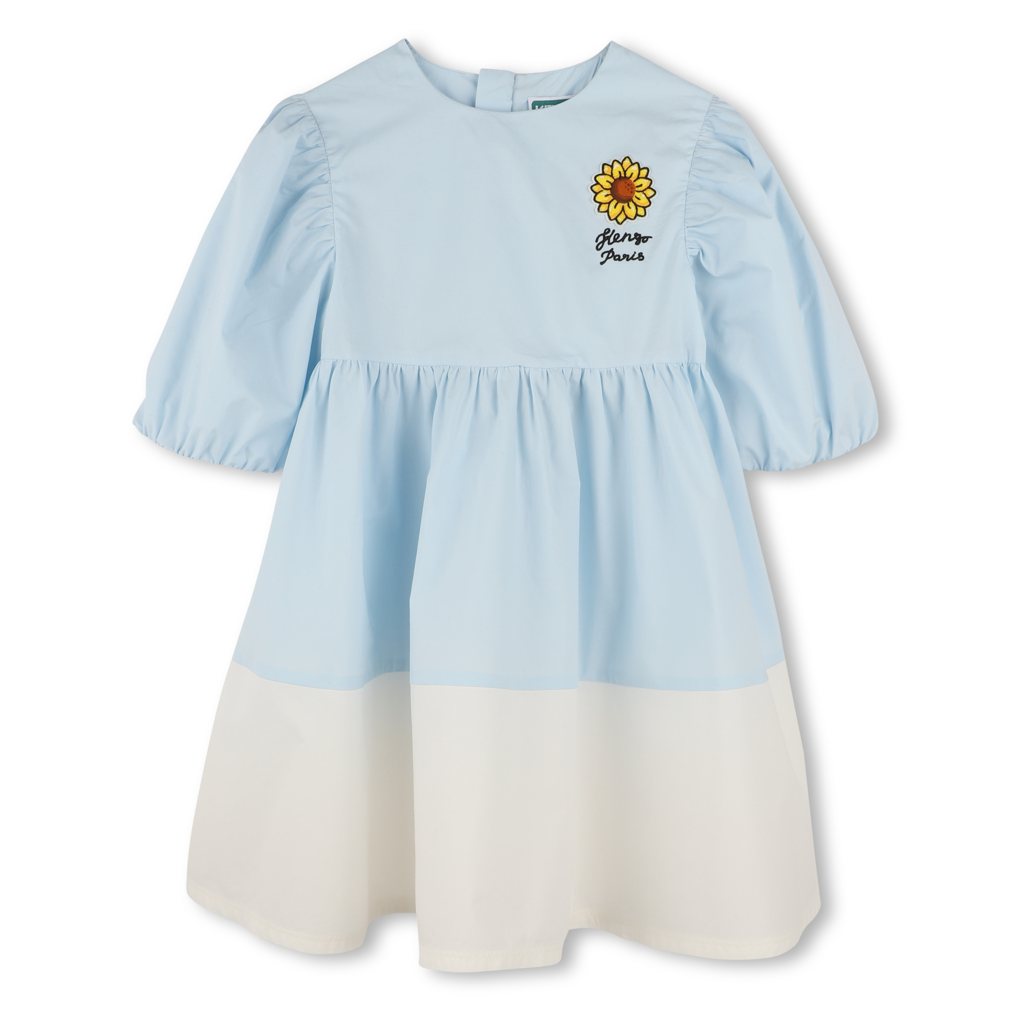 Robe évasée bicolore KENZO KIDS pour FILLE