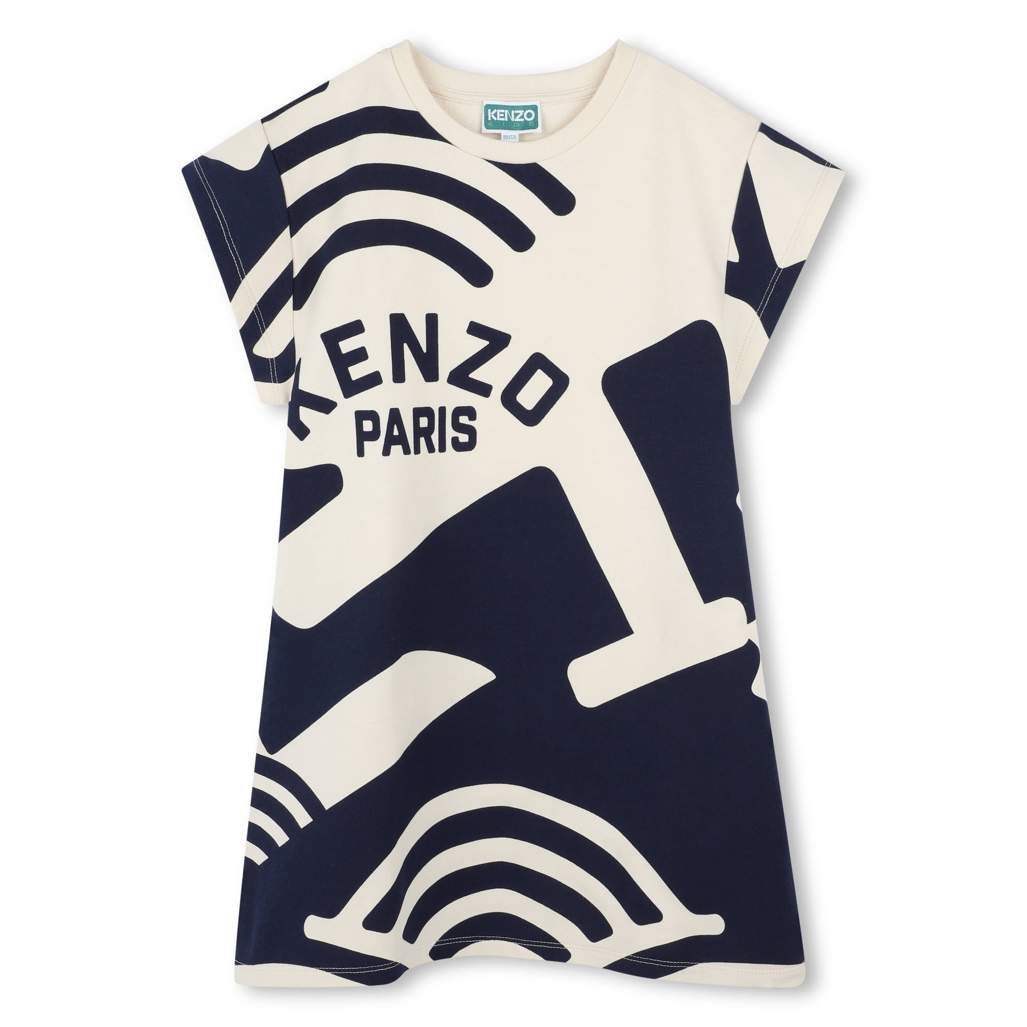 Jurk van lichte fleece KENZO KIDS Voor