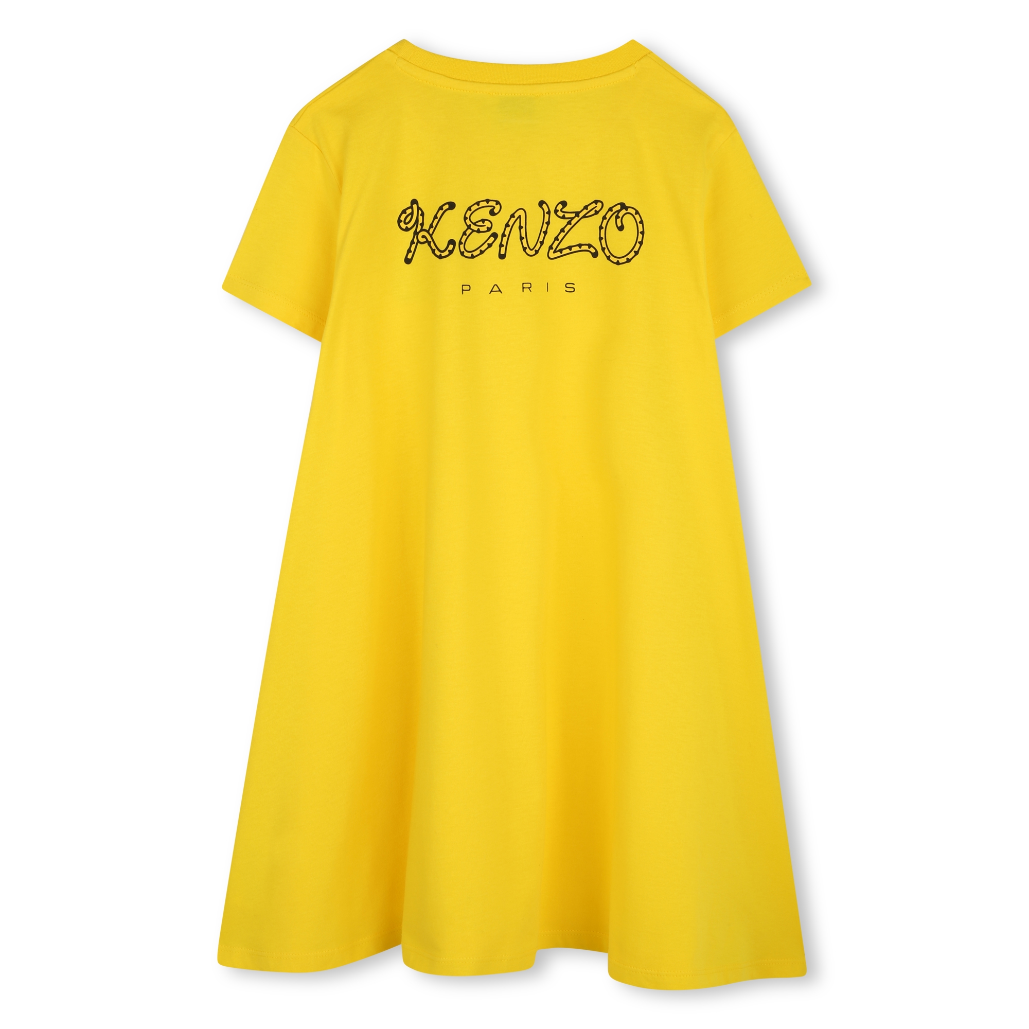 Embroidered badge flared dress KENZO KIDS for GIRL