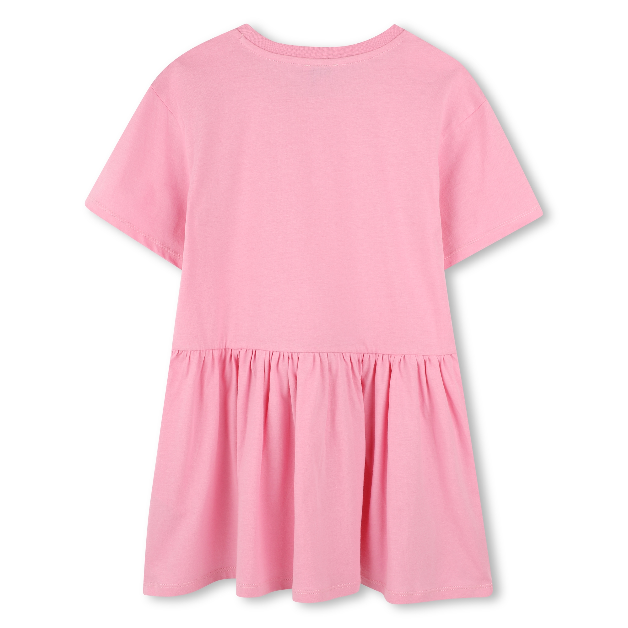 Logo print dress with ruffle KENZO KIDS for GIRL