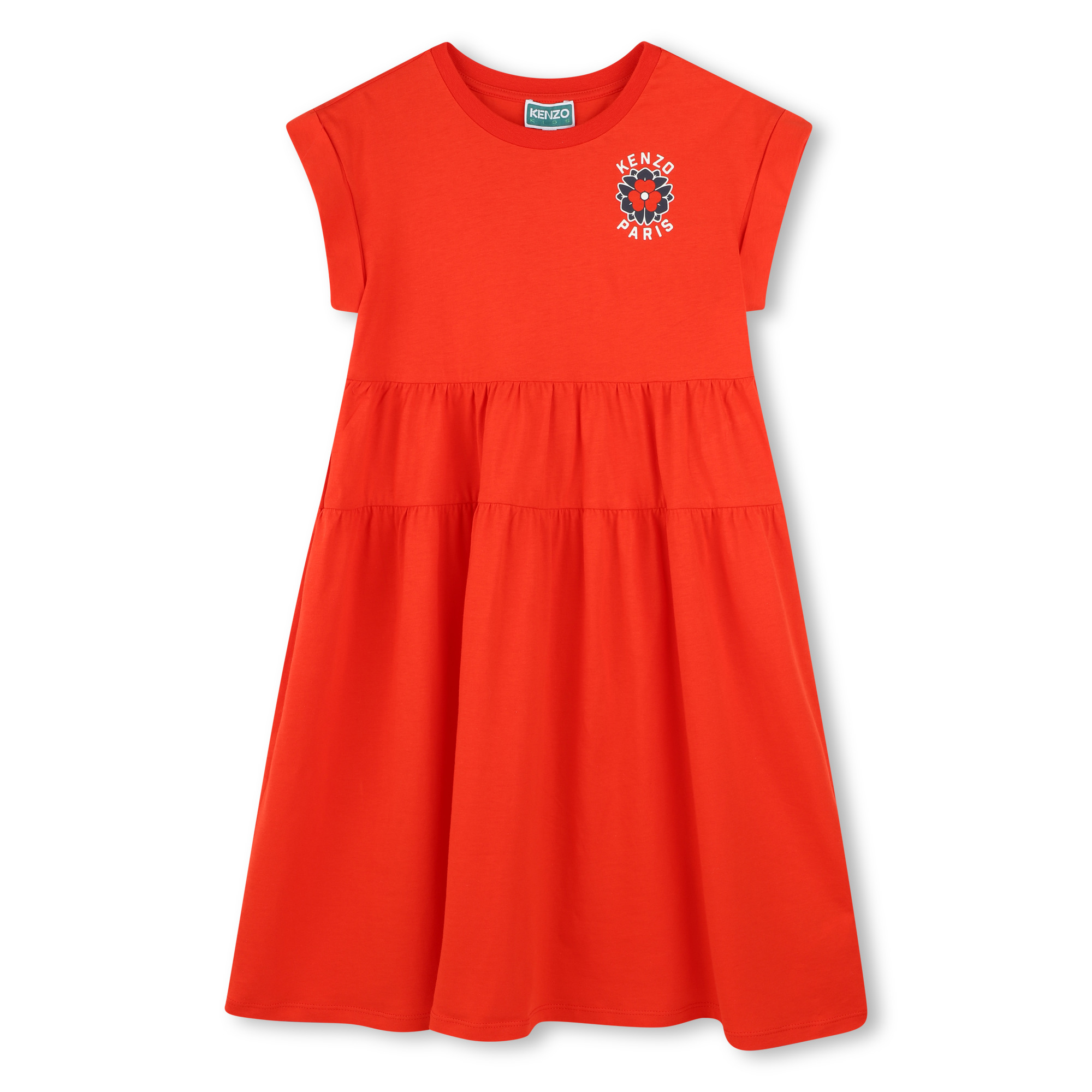 Dress with cutout waist panel KENZO KIDS for GIRL