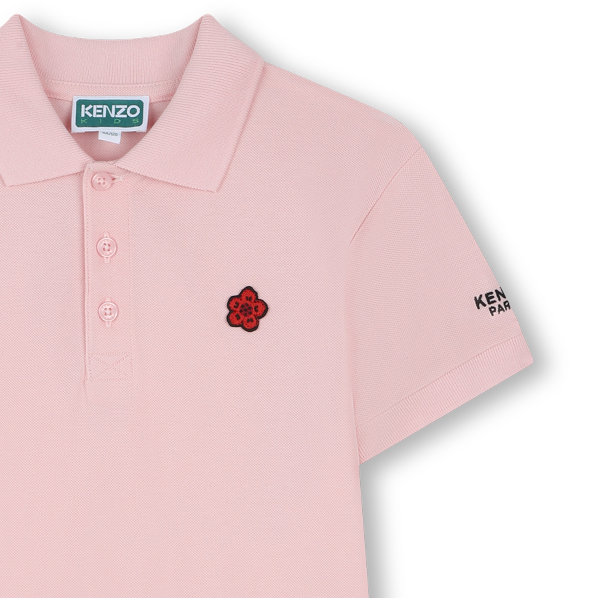 Abito colletto polo con badge KENZO KIDS Per BAMBINA