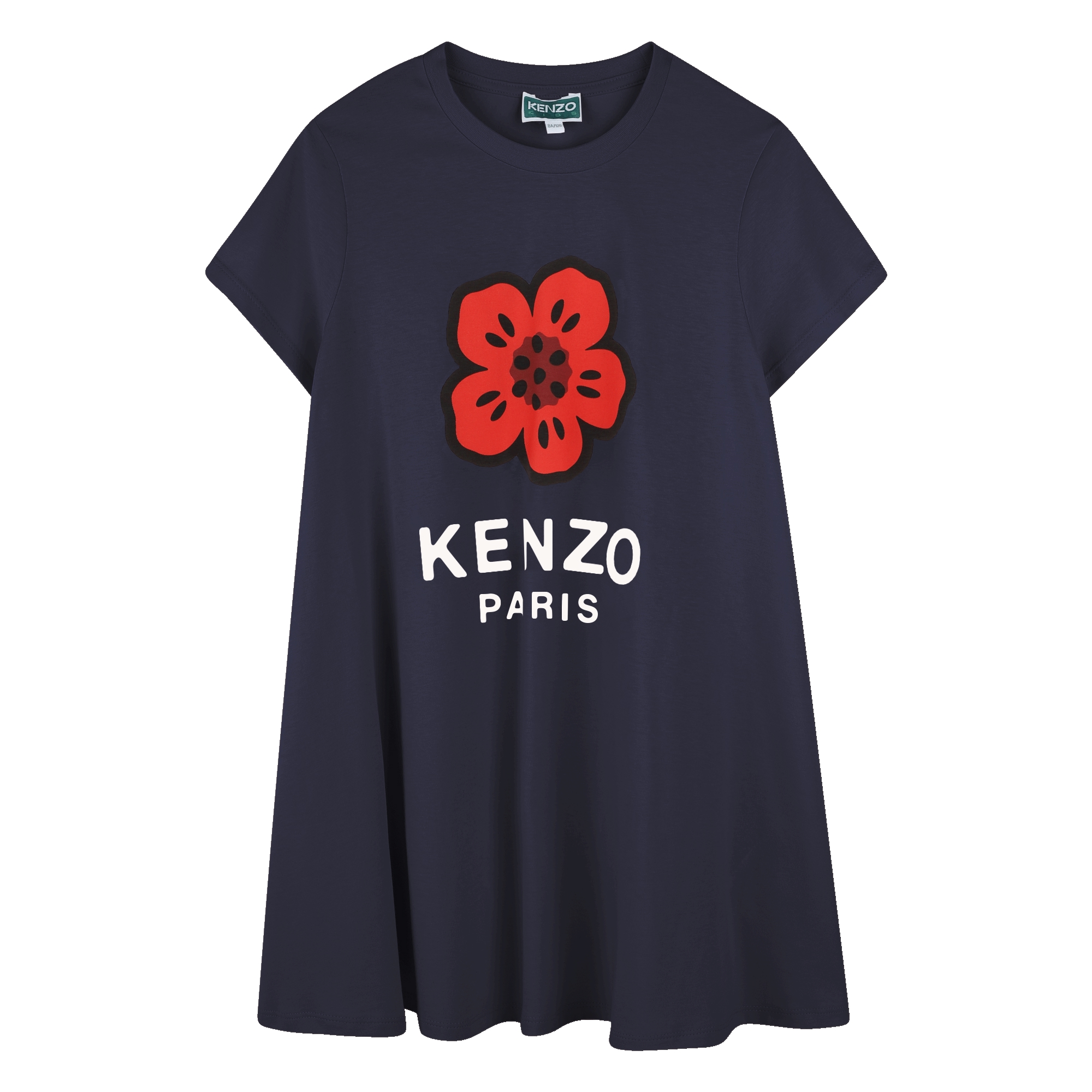 Loose dress with logo print KENZO KIDS for GIRL