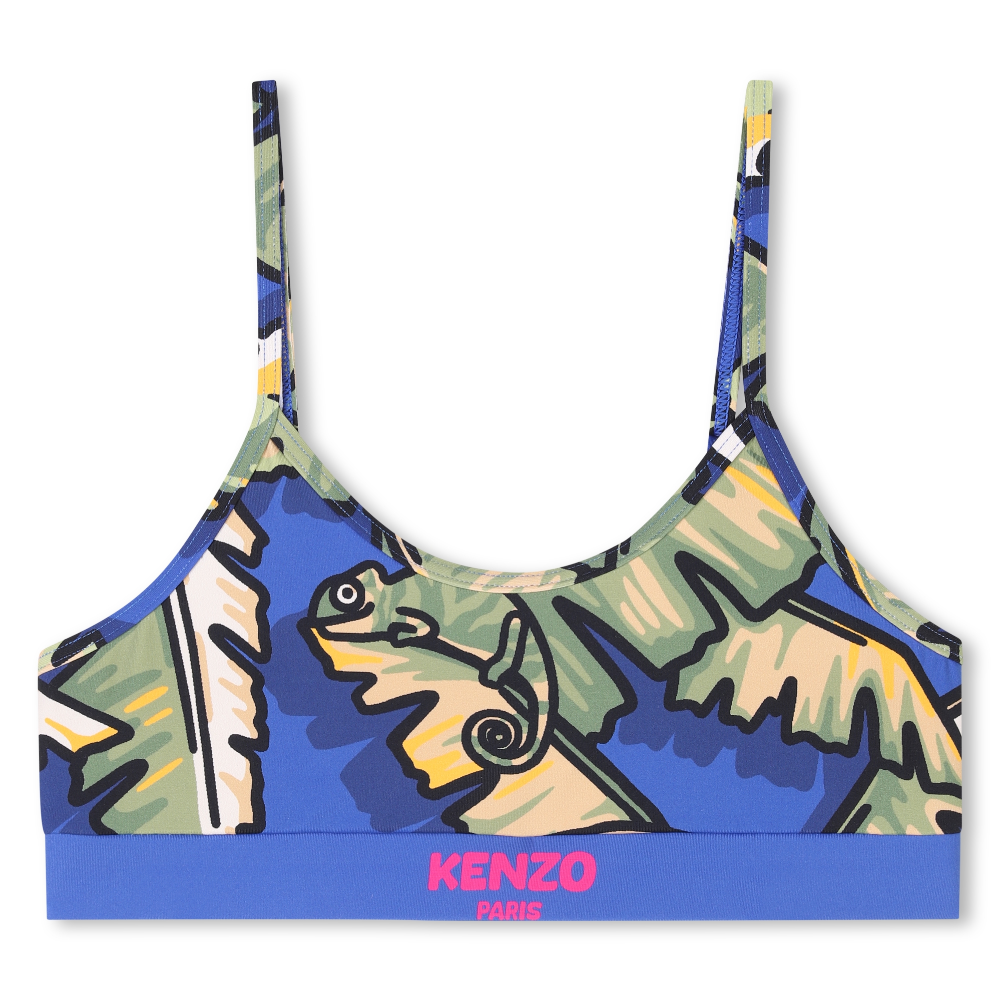 Palm-print two-piece swimsuit KENZO KIDS for GIRL