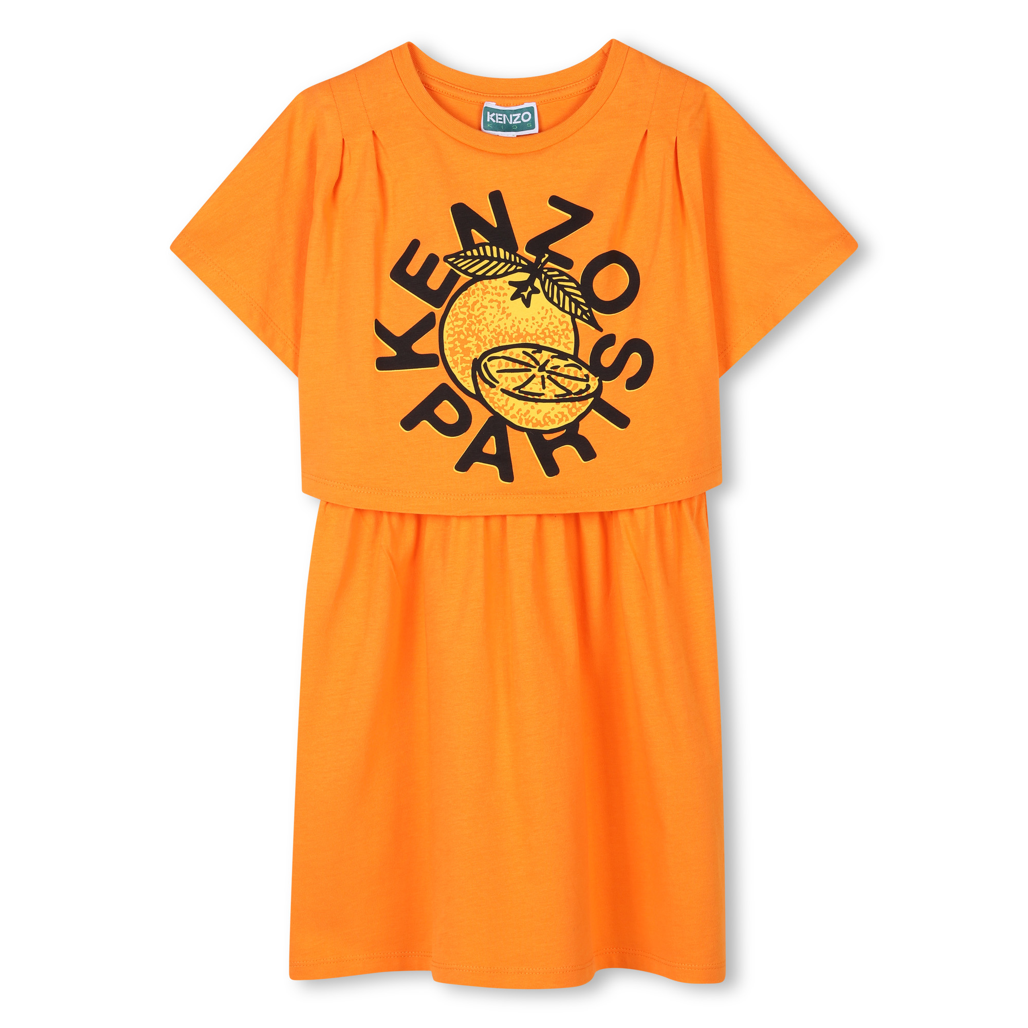 2-in-1 Logo print dress KENZO KIDS for GIRL