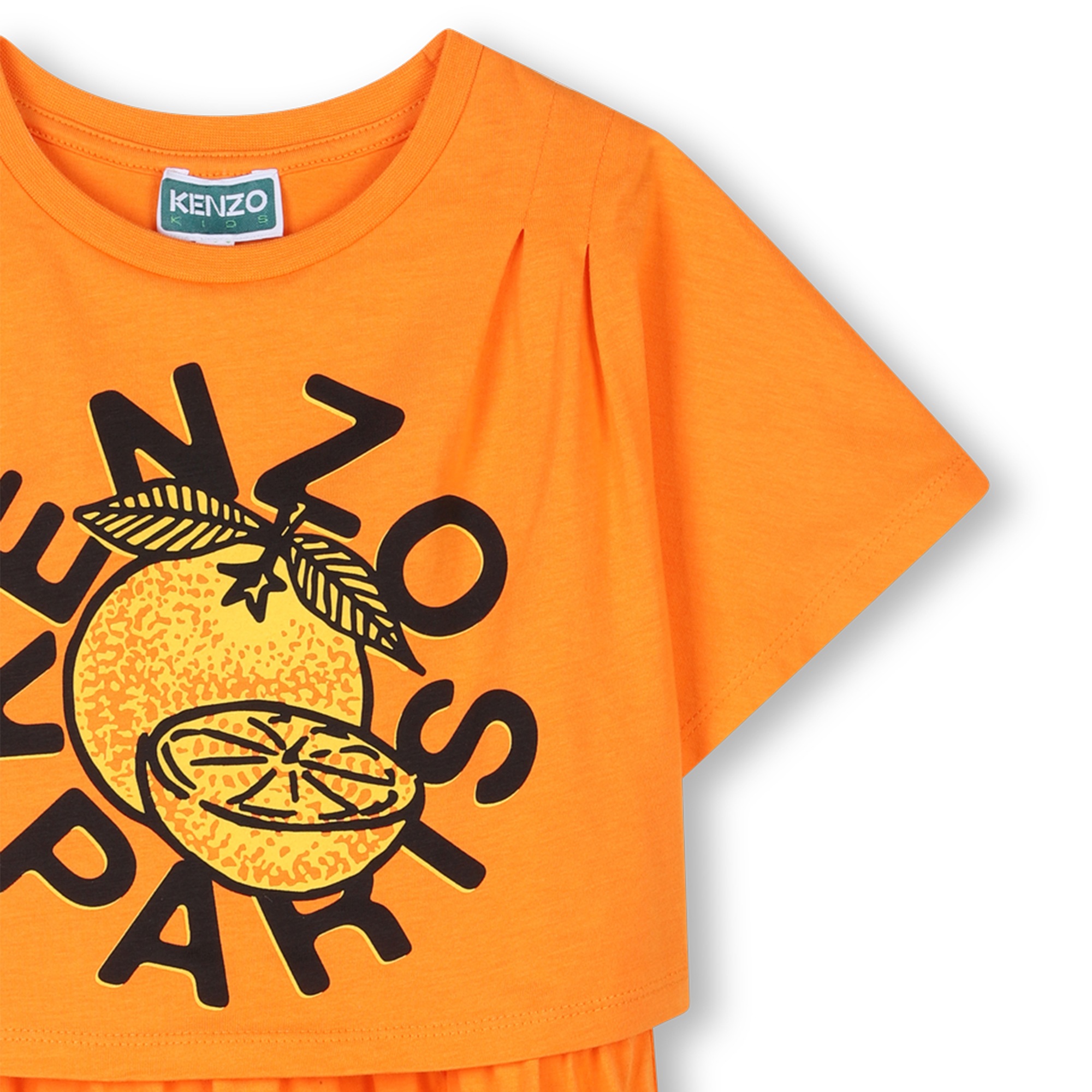 2-in-1 Logo print dress KENZO KIDS for GIRL