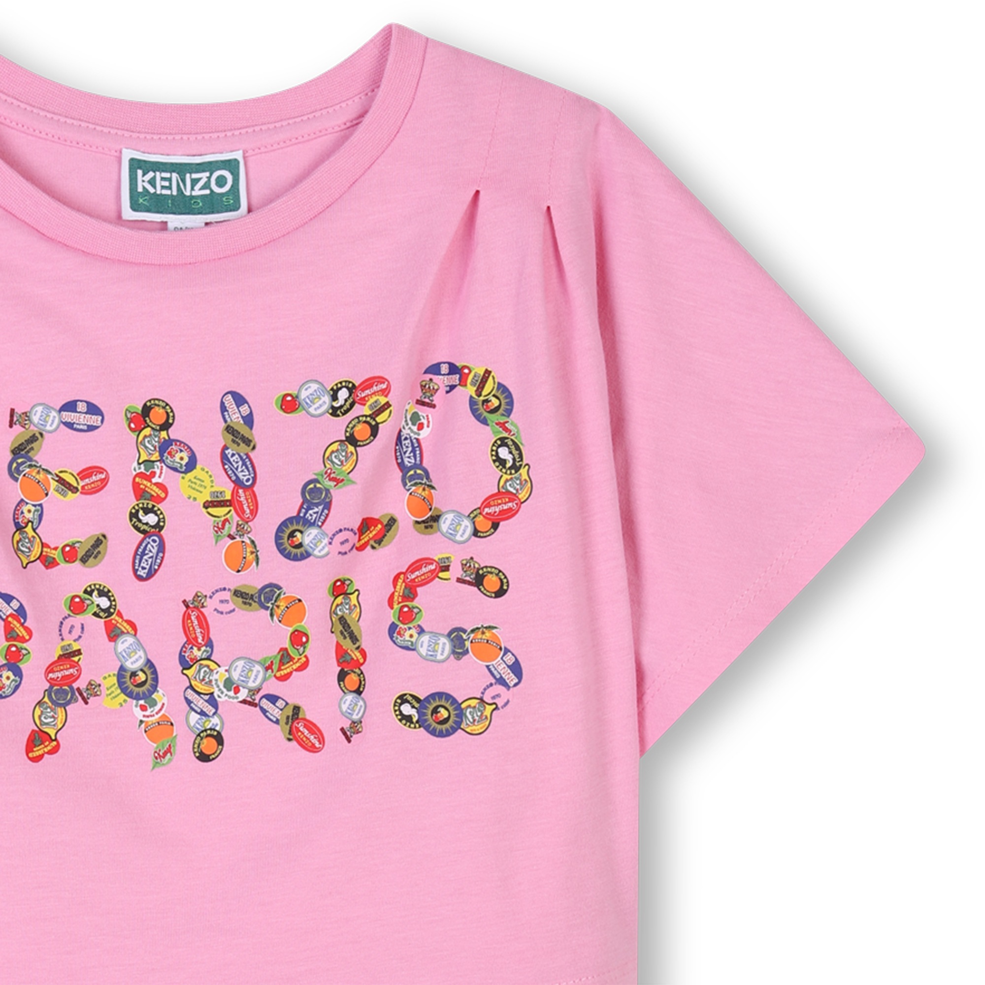 2-in-1 Logo print dress KENZO KIDS for GIRL