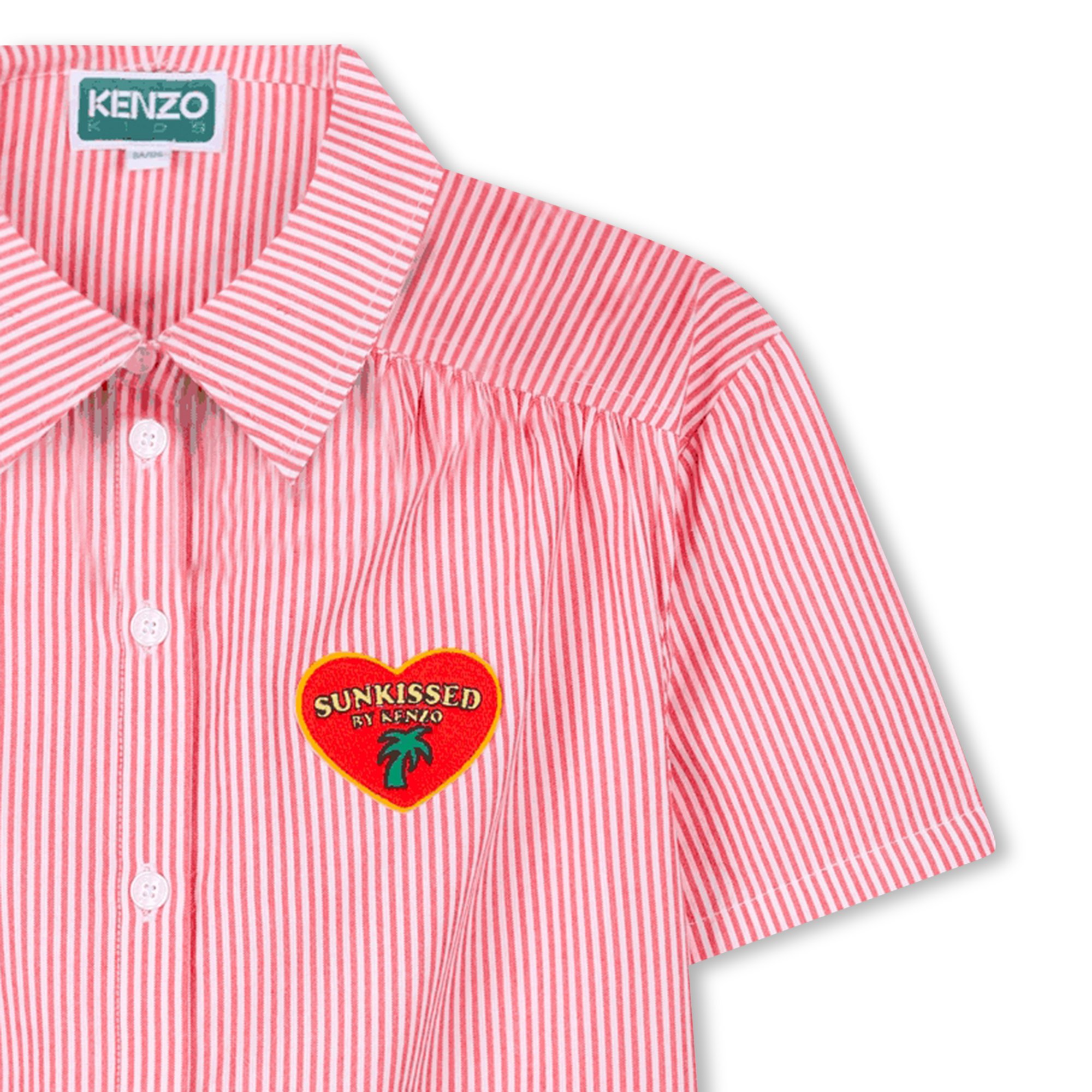 Striped cotton shirt-dress KENZO KIDS for GIRL