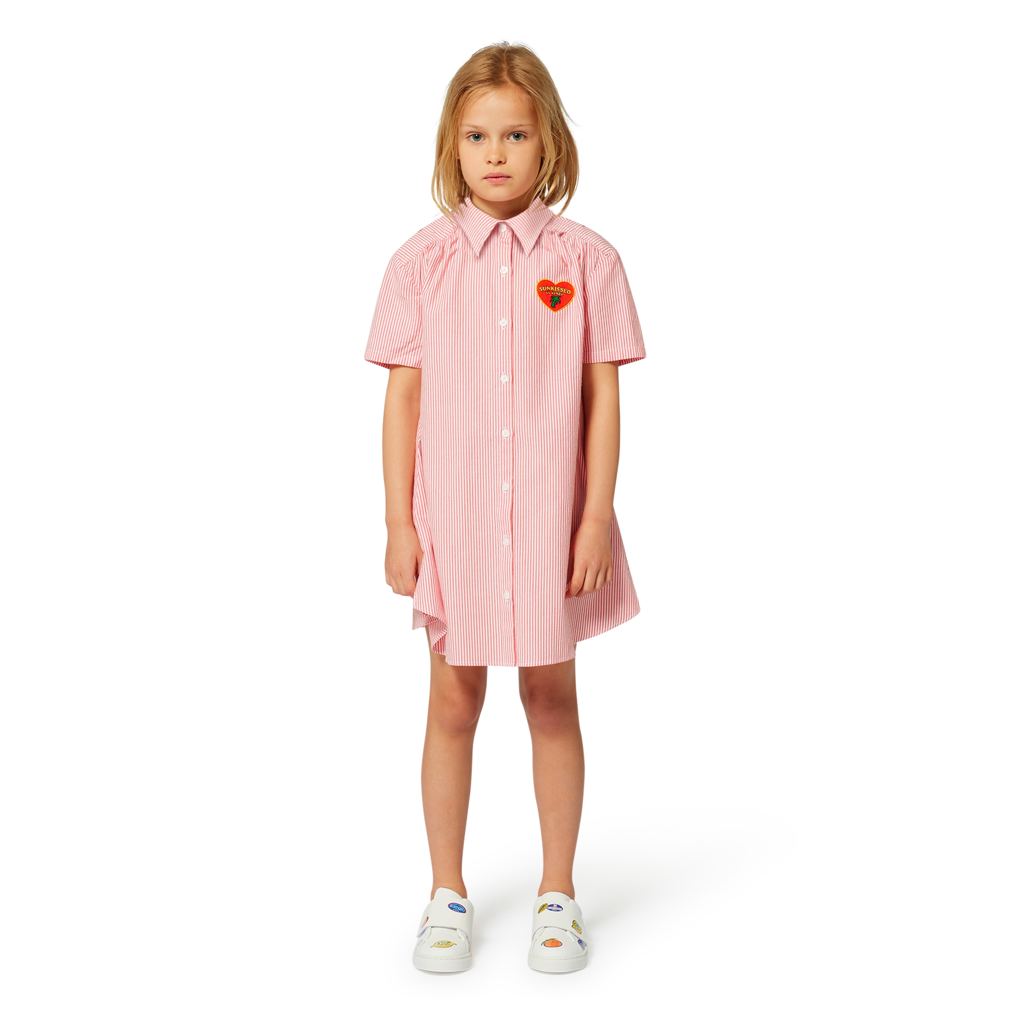 Striped cotton shirt-dress KENZO KIDS for GIRL