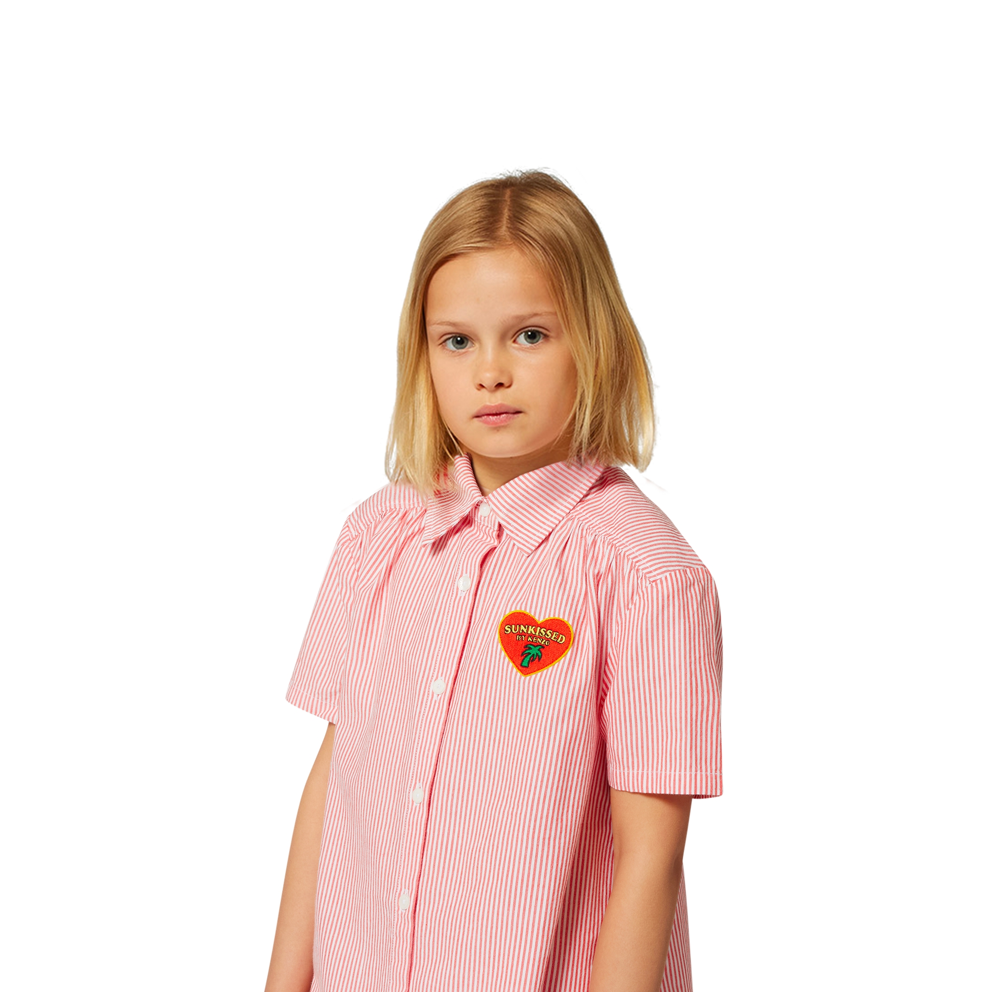 Striped cotton shirt-dress KENZO KIDS for GIRL