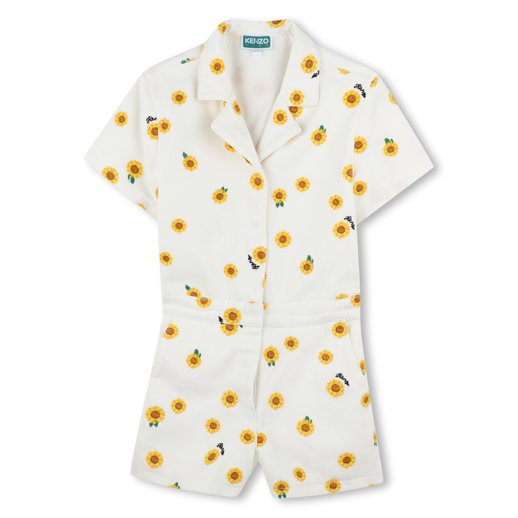 Cotton shorts playsuit KENZO KIDS for GIRL