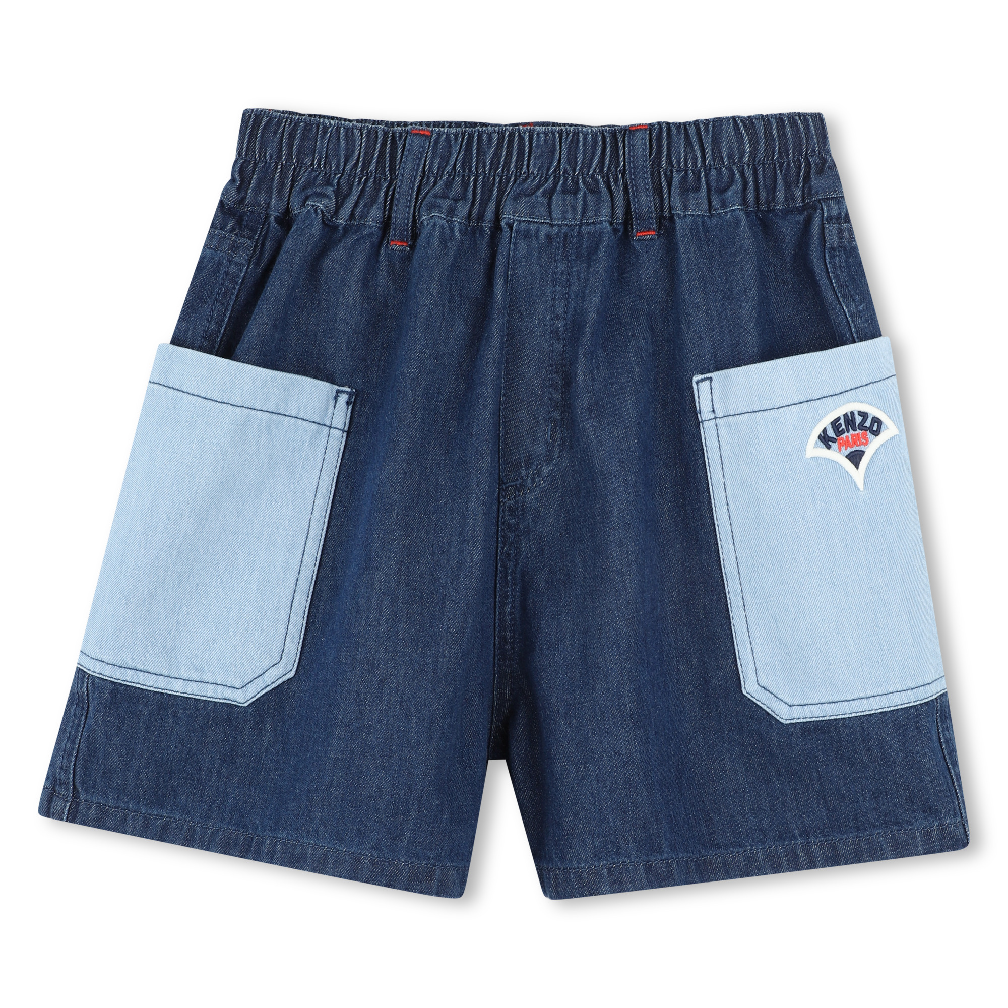 Denim shorts with pockets KENZO KIDS for GIRL