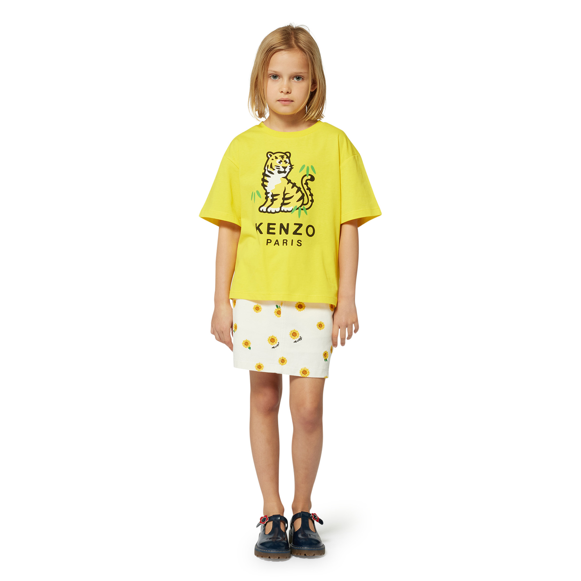 Jupe à taille élastiquée KENZO KIDS pour FILLE