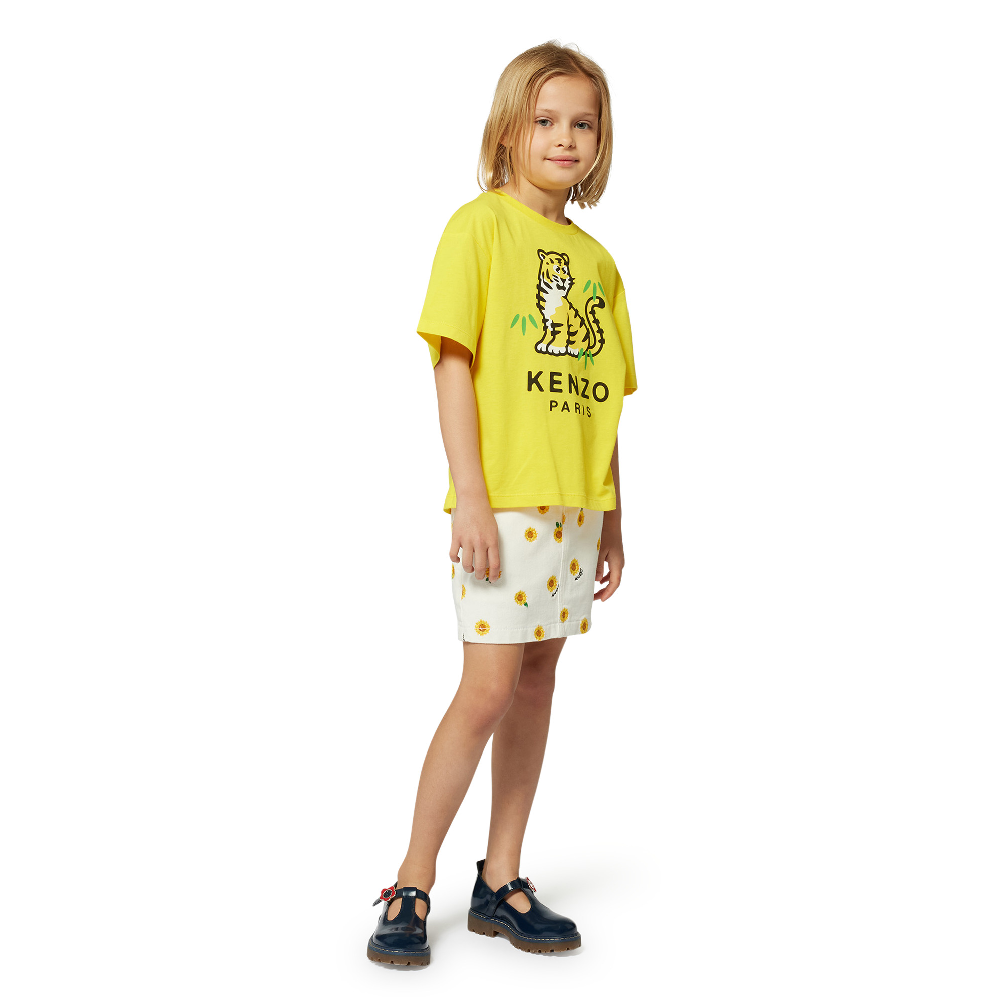 Jupe à taille élastiquée KENZO KIDS pour FILLE