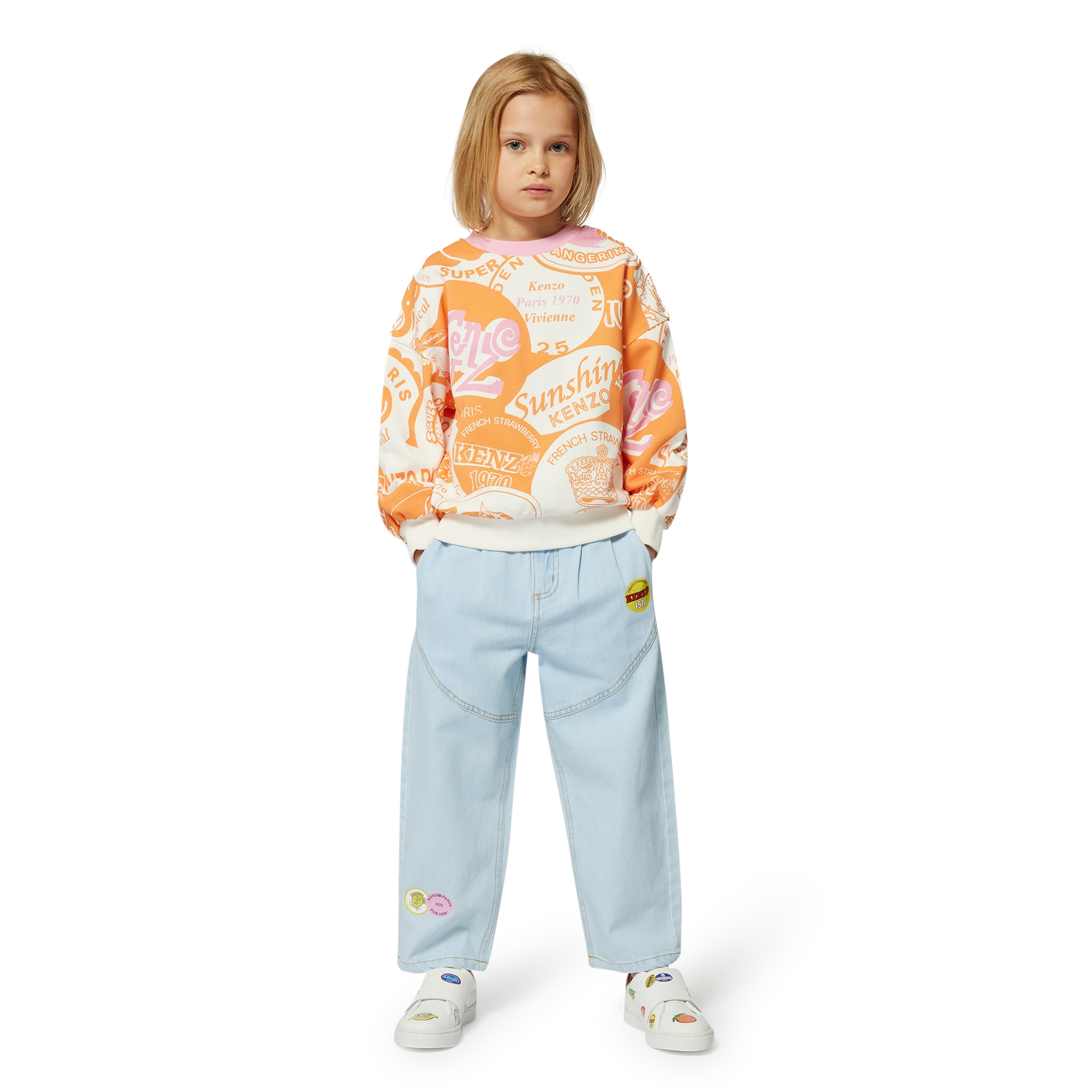 Fleece sweatshirt KENZO KIDS for GIRL