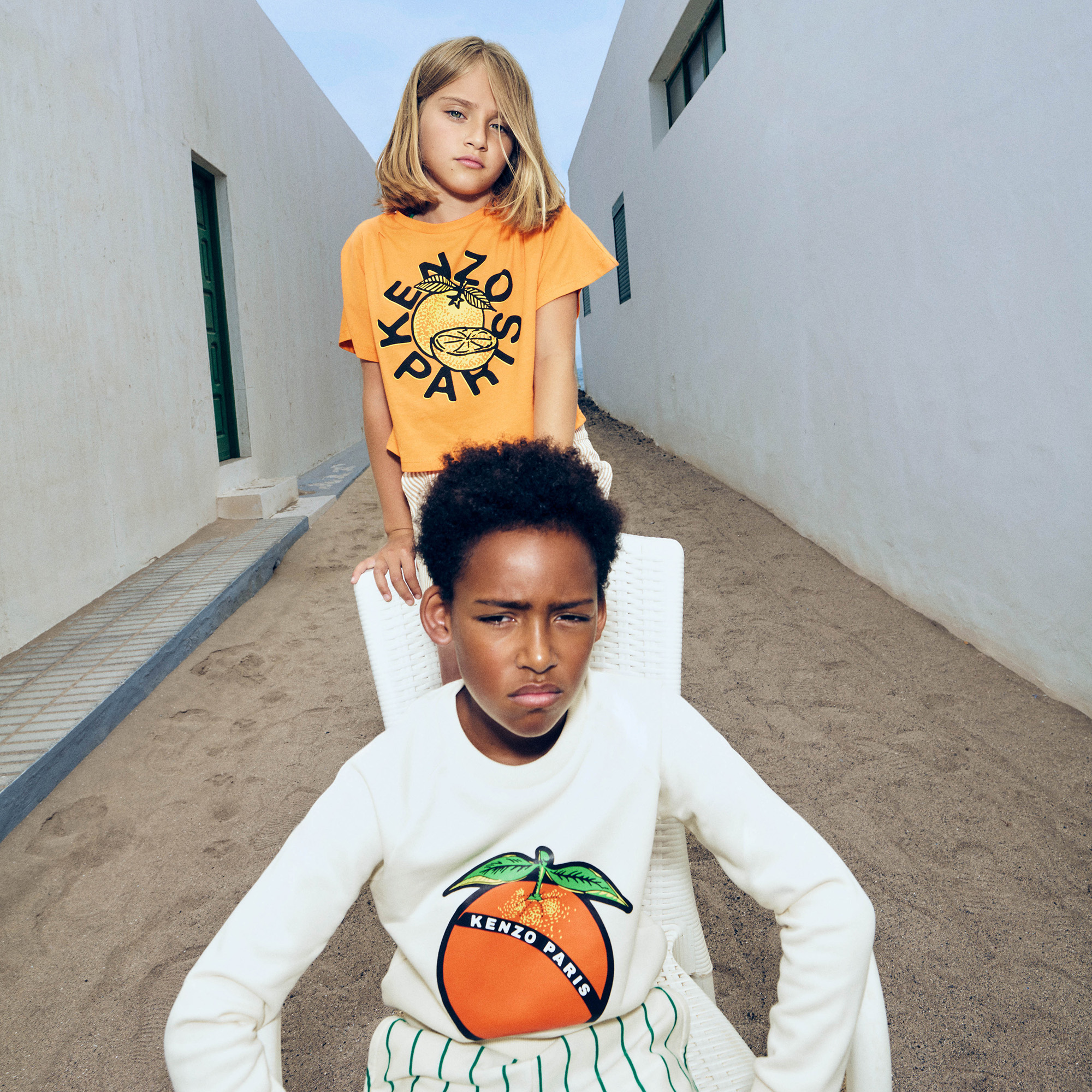 T-shirt met korte mouwen KENZO KIDS Voor