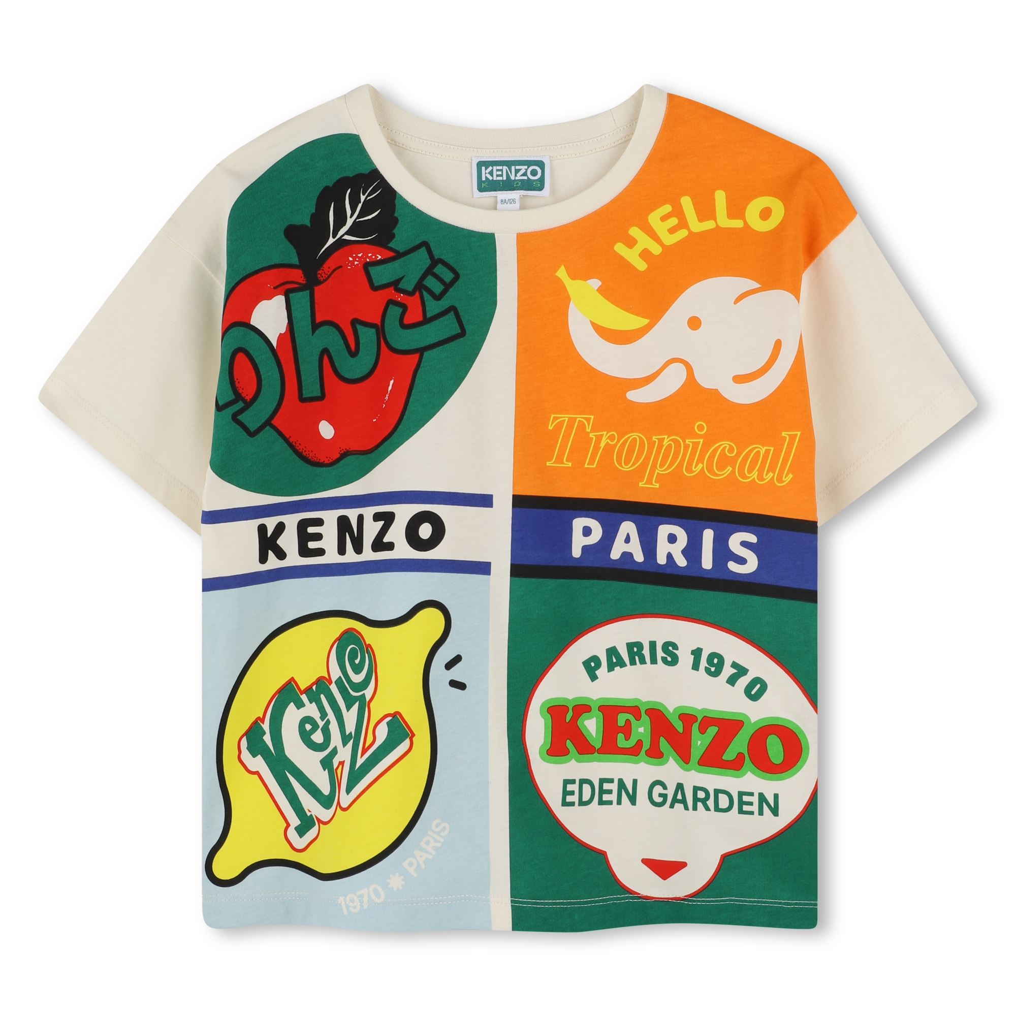 T-shirt con stampa applicata KENZO KIDS Per BAMBINA