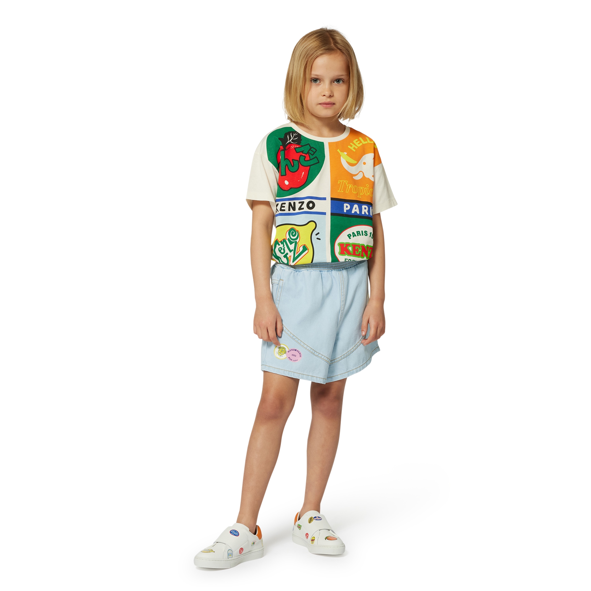 T-shirt con stampa applicata KENZO KIDS Per BAMBINA