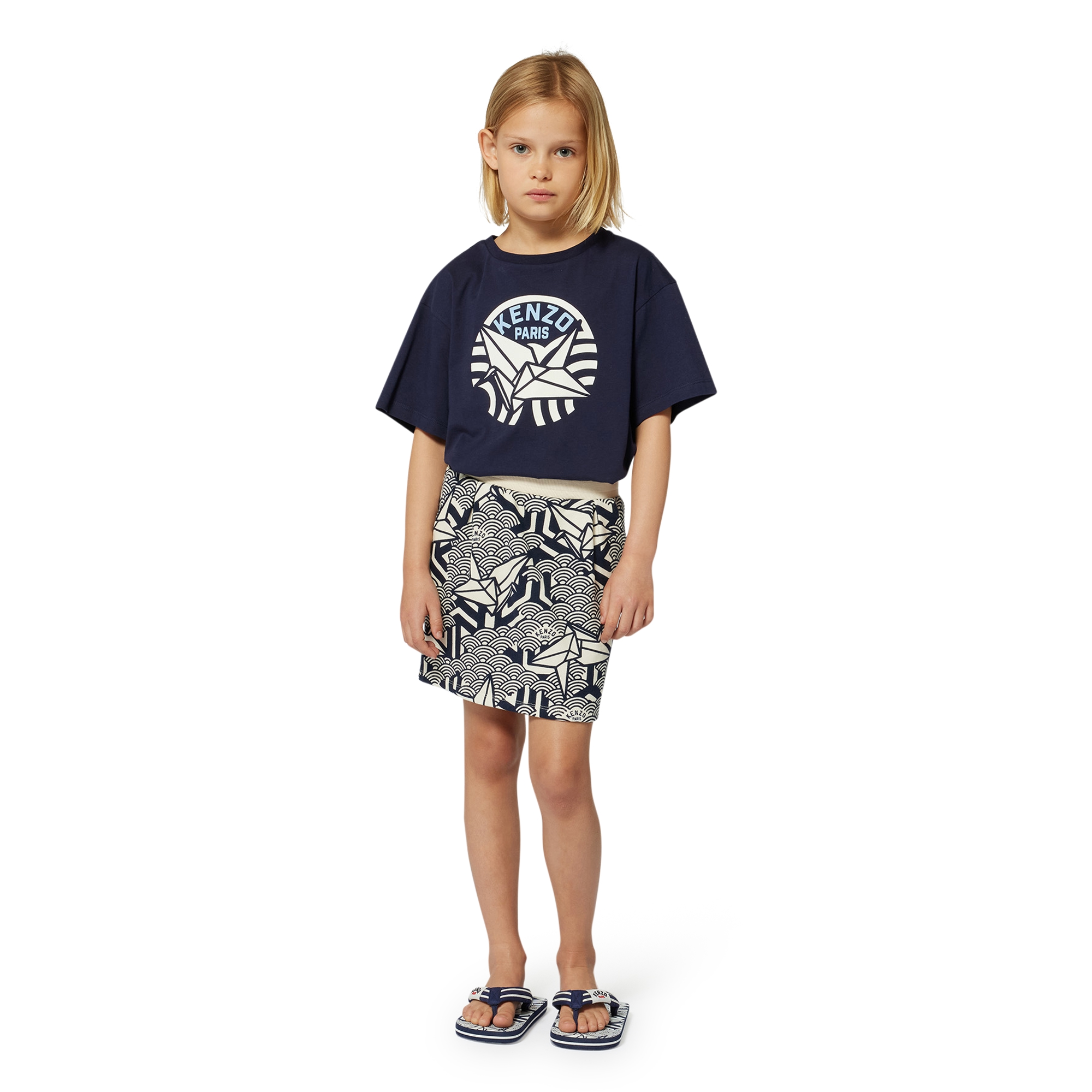 T-shirt with logo print KENZO KIDS for GIRL