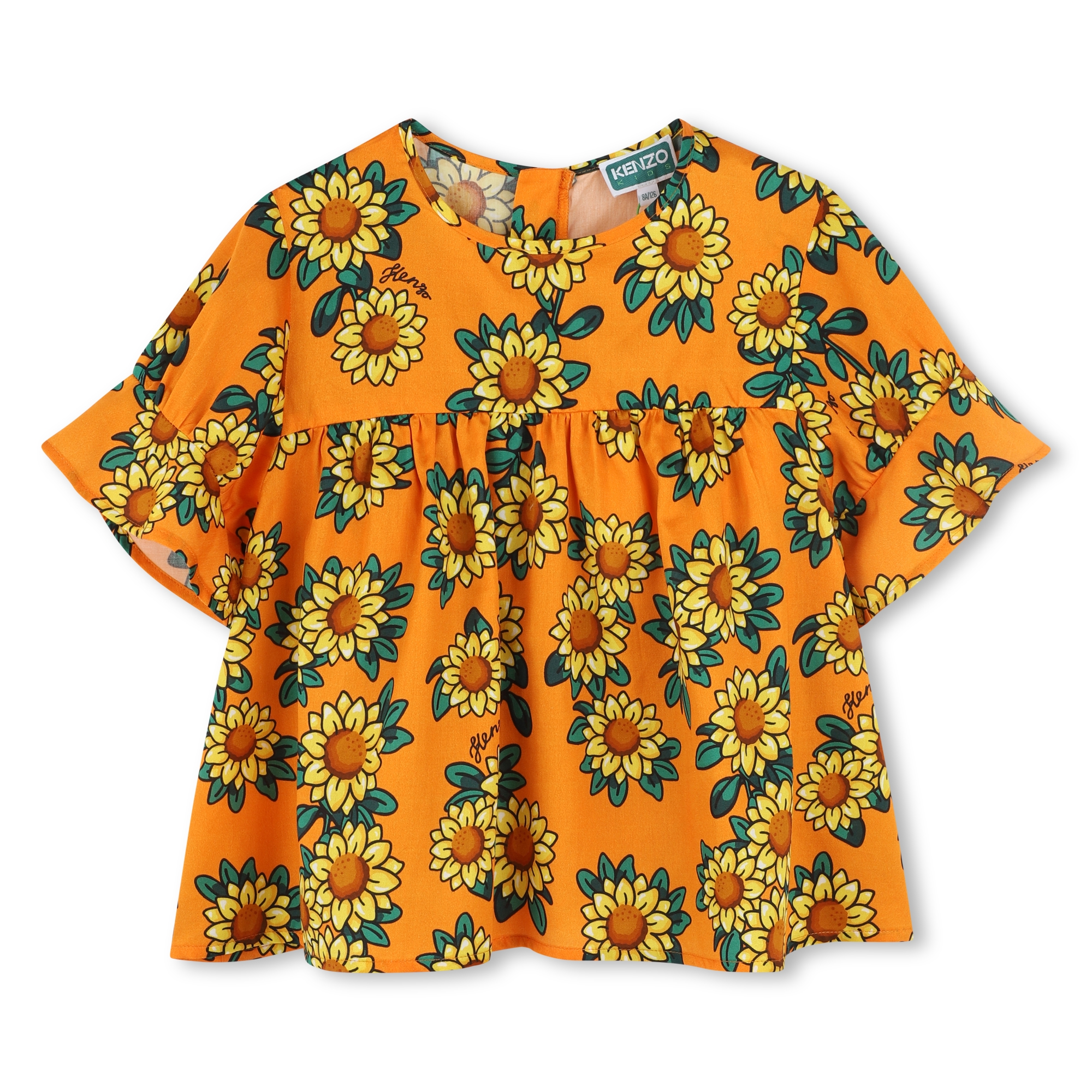 Cotton satin blouse KENZO KIDS for GIRL