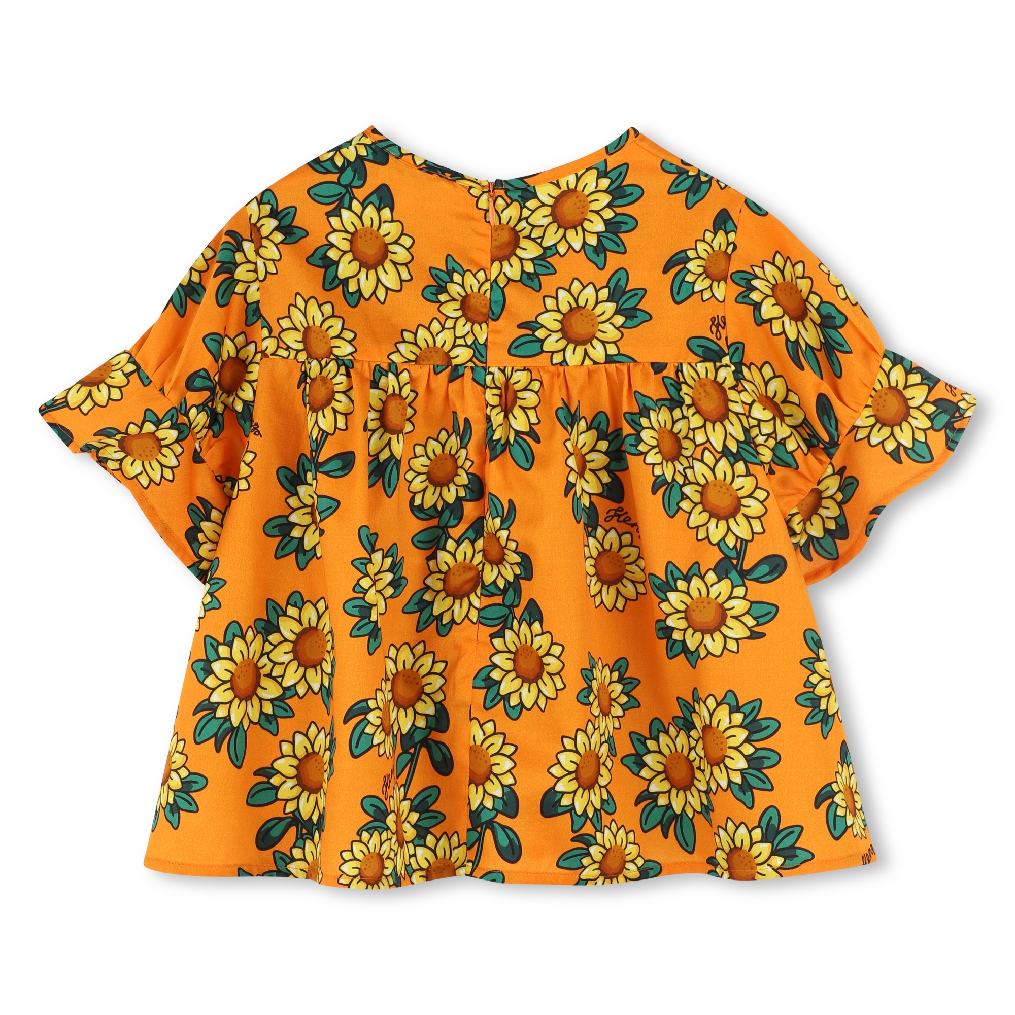 Cotton satin blouse KENZO KIDS for GIRL