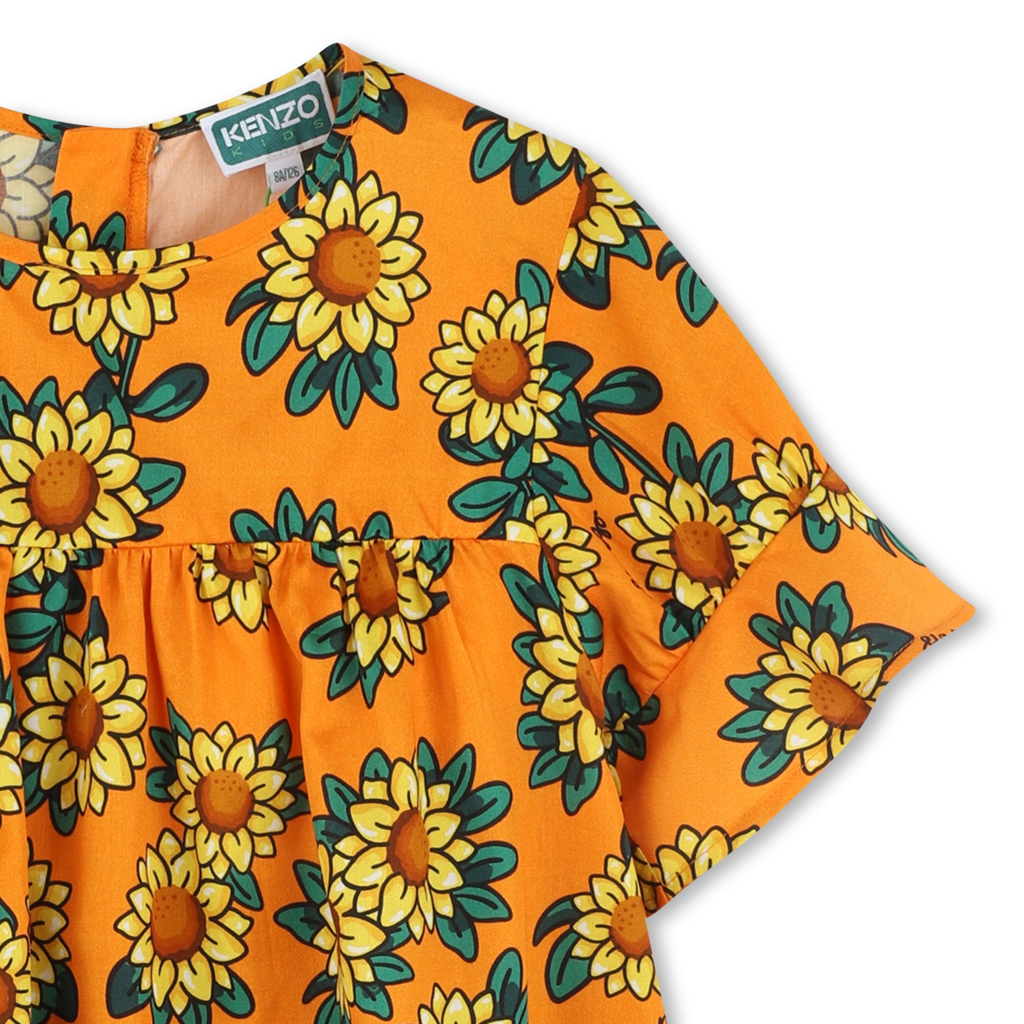 Blusa de satén de algodón KENZO KIDS para NIÑA