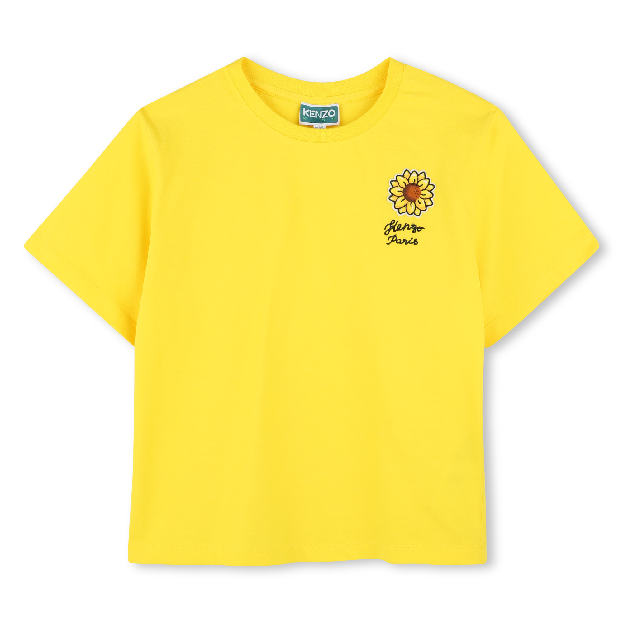 Embroidered T-shirt with patch KENZO KIDS for GIRL