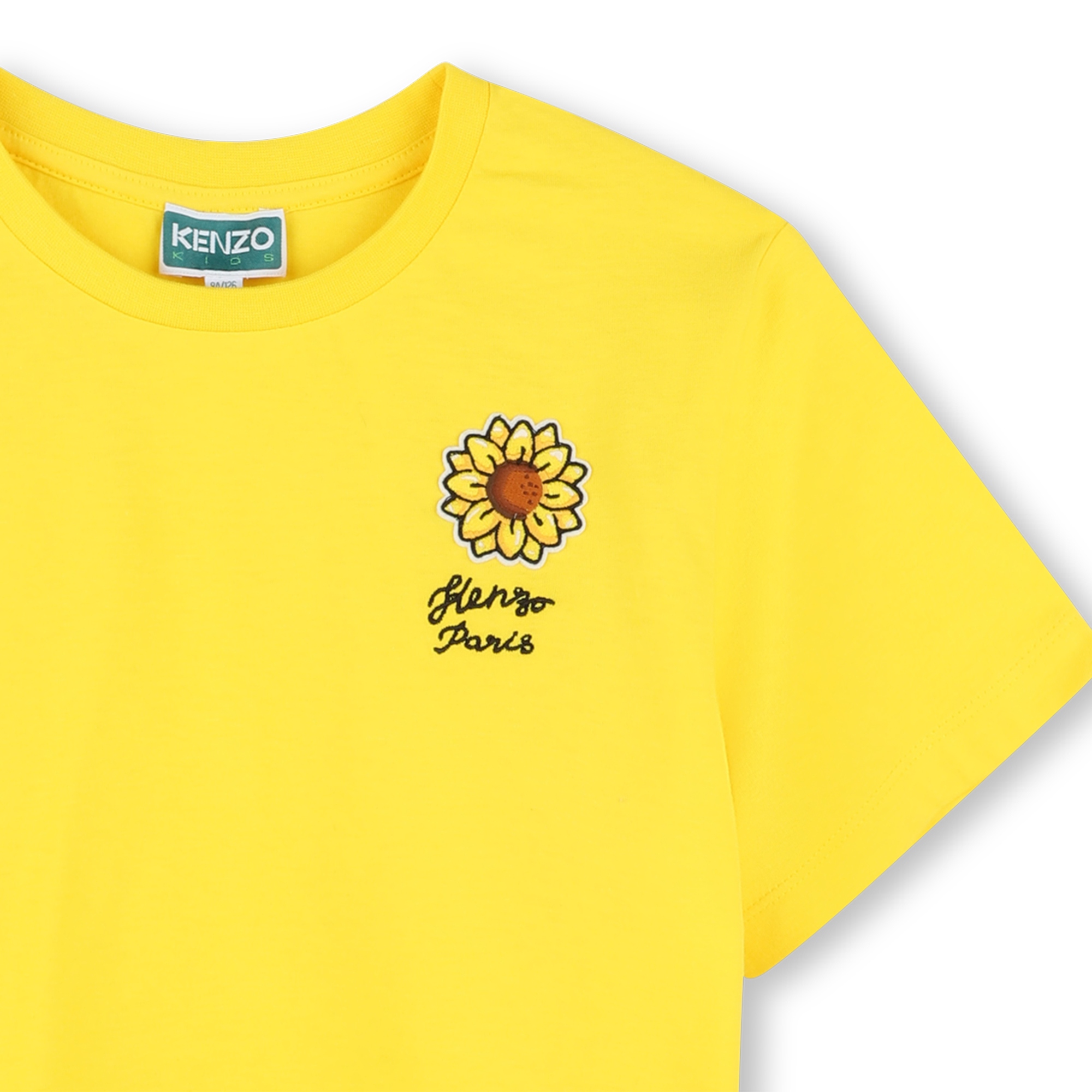 Embroidered T-shirt with patch KENZO KIDS for GIRL