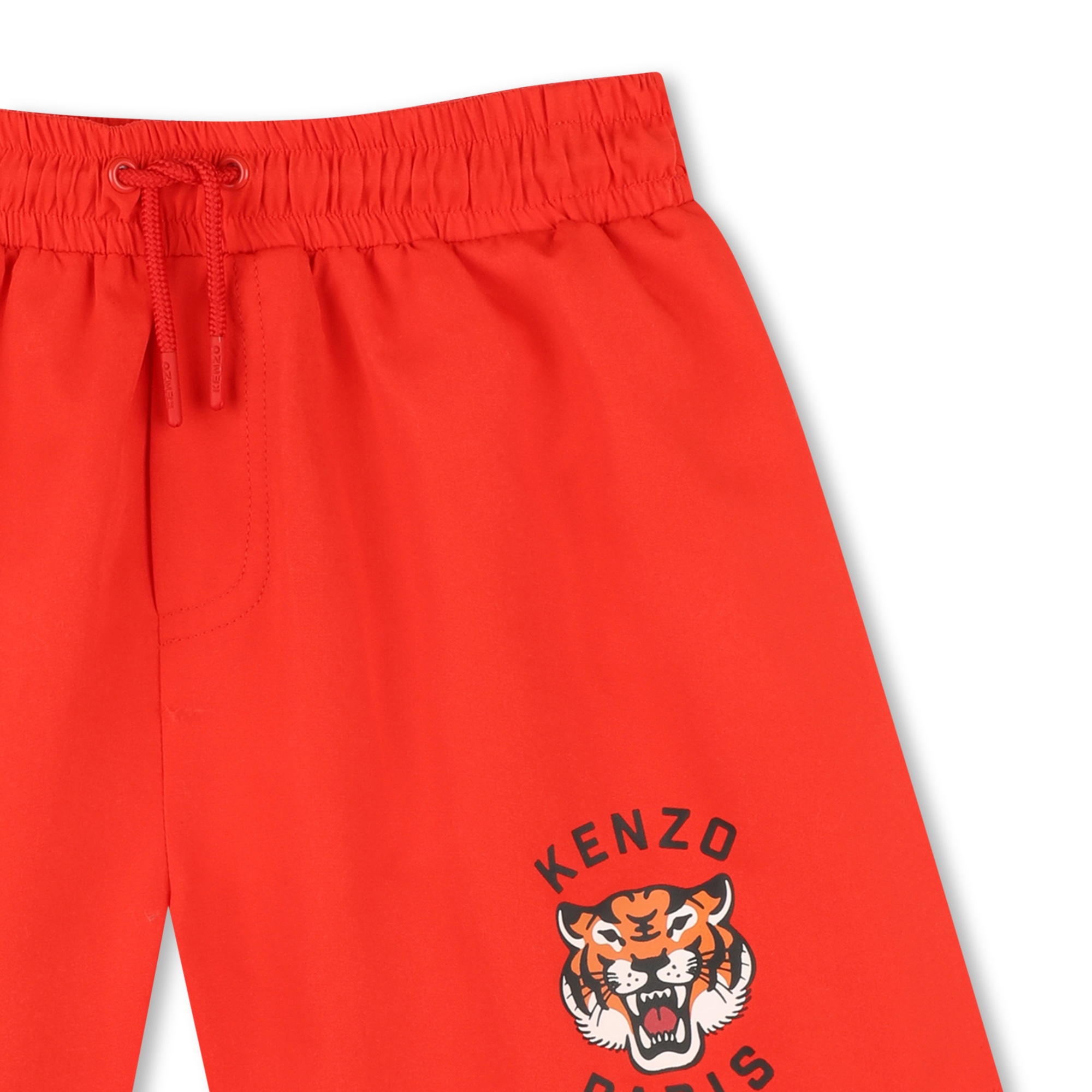 Tiger-print swim shorts KENZO KIDS for BOY