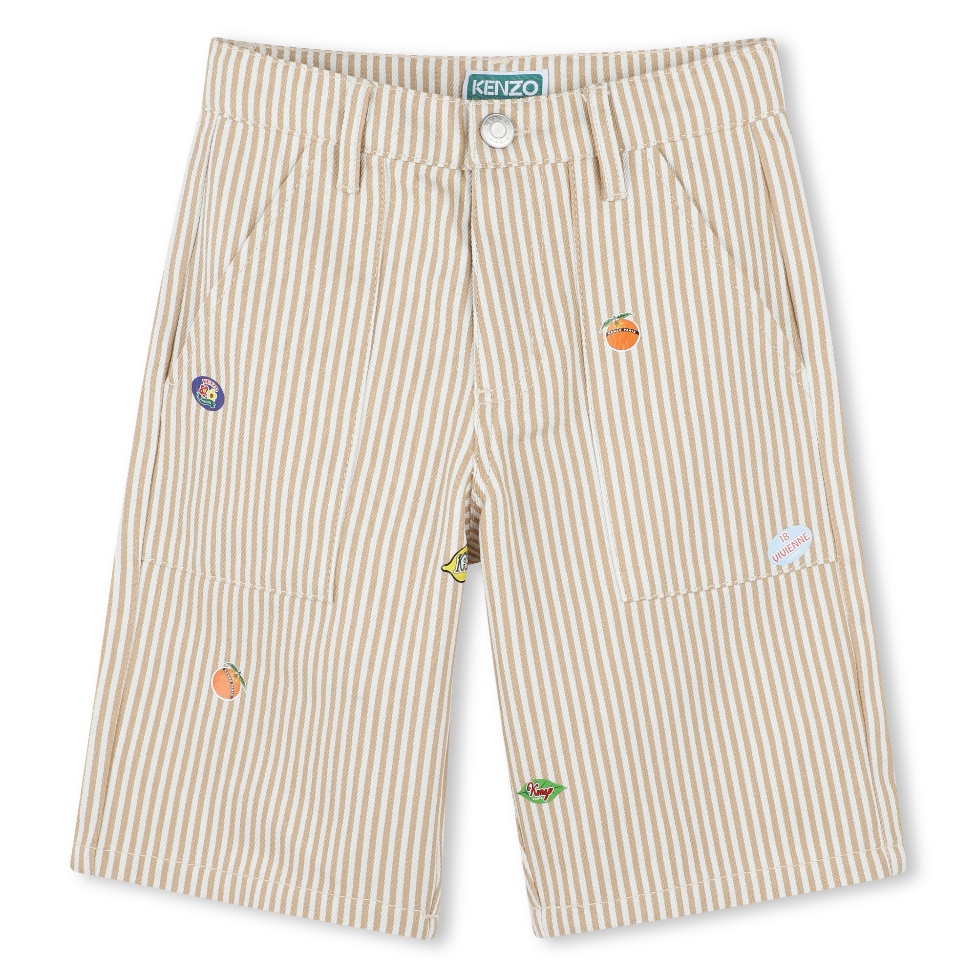 Bermudas de rayas y parches KENZO KIDS para NIÑO