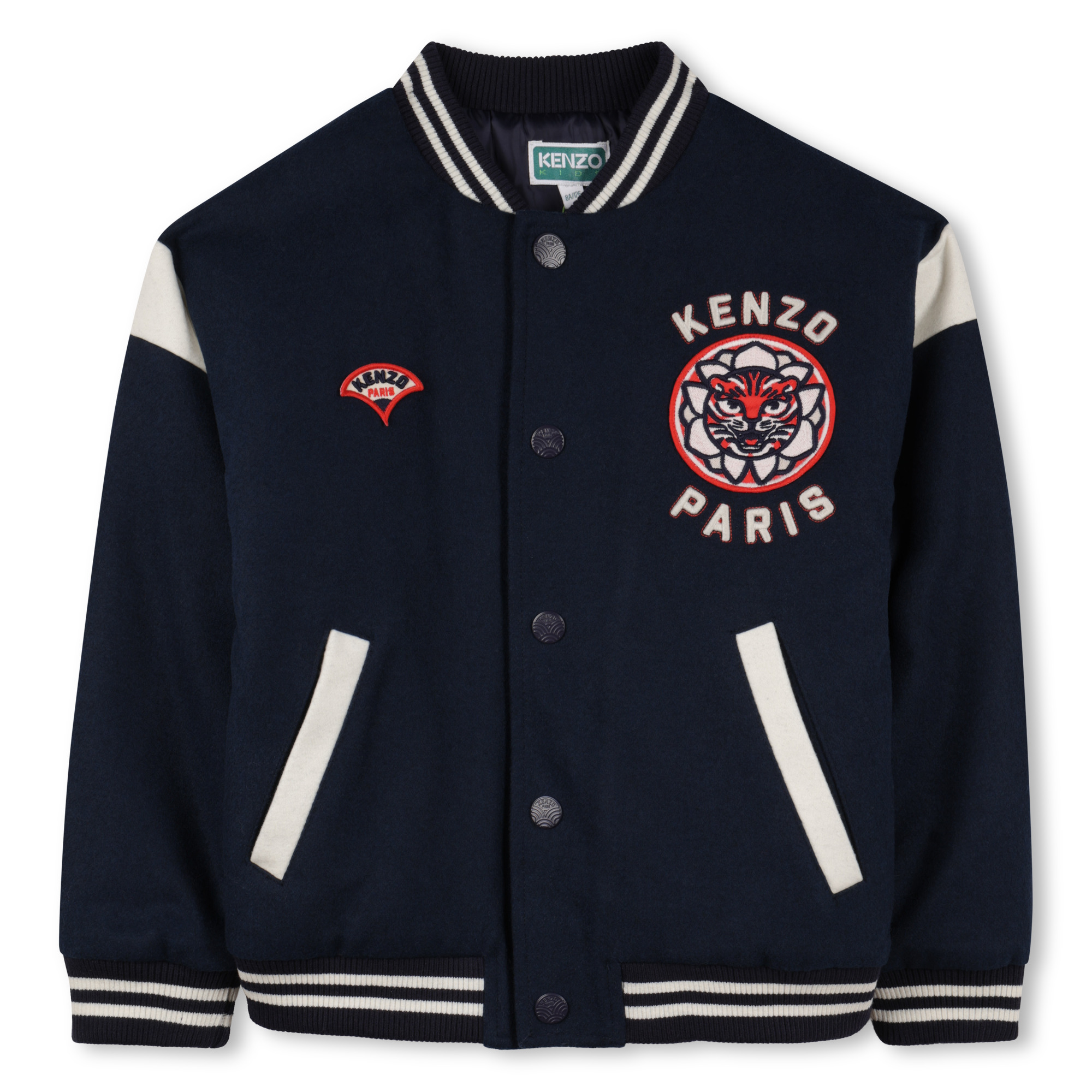 Embroidered press-stud jacket KENZO KIDS for BOY