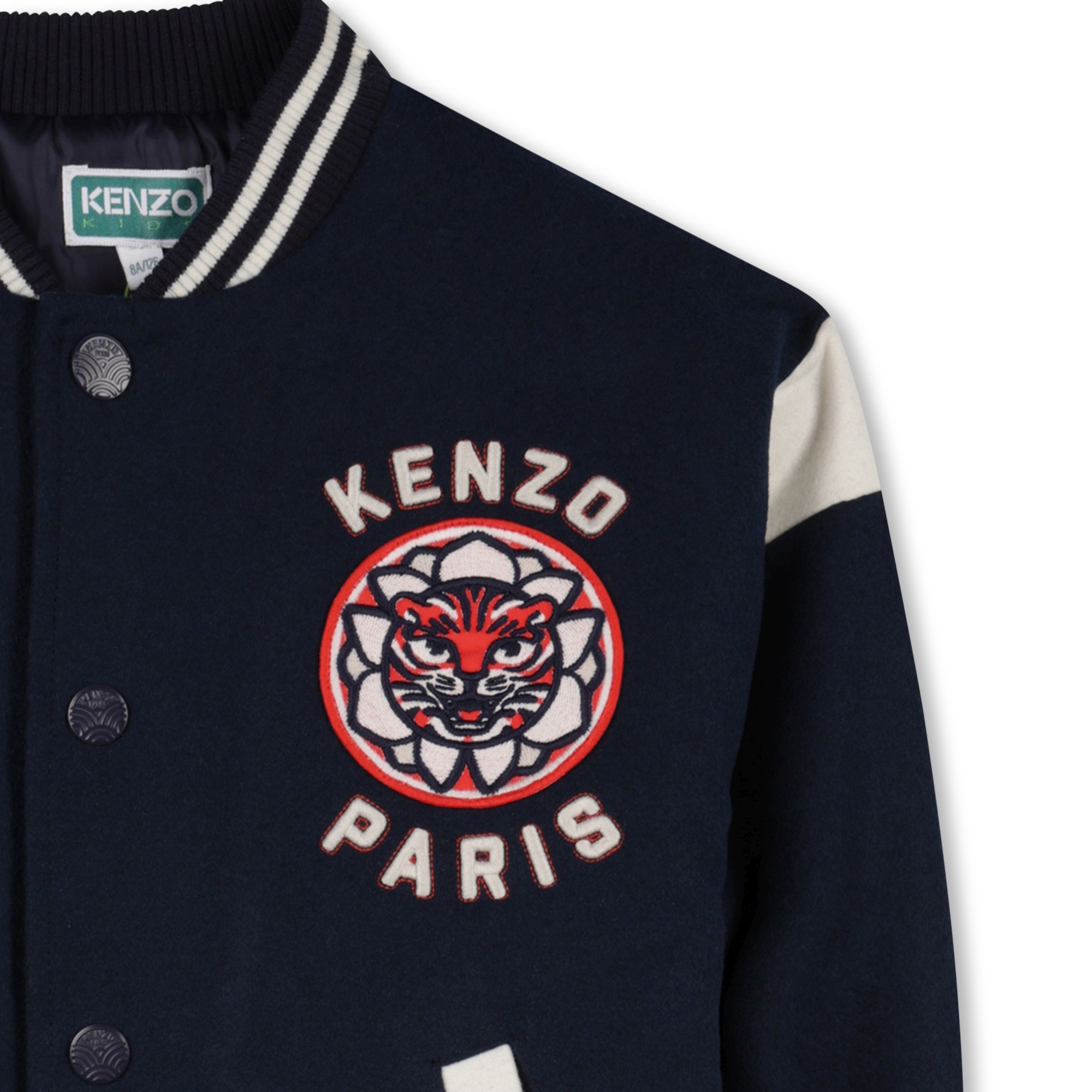 Embroidered press-stud jacket KENZO KIDS for BOY