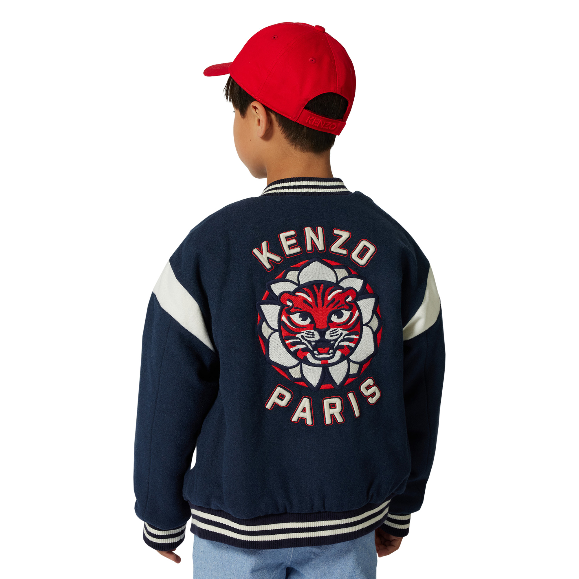 Embroidered press-stud jacket KENZO KIDS for BOY