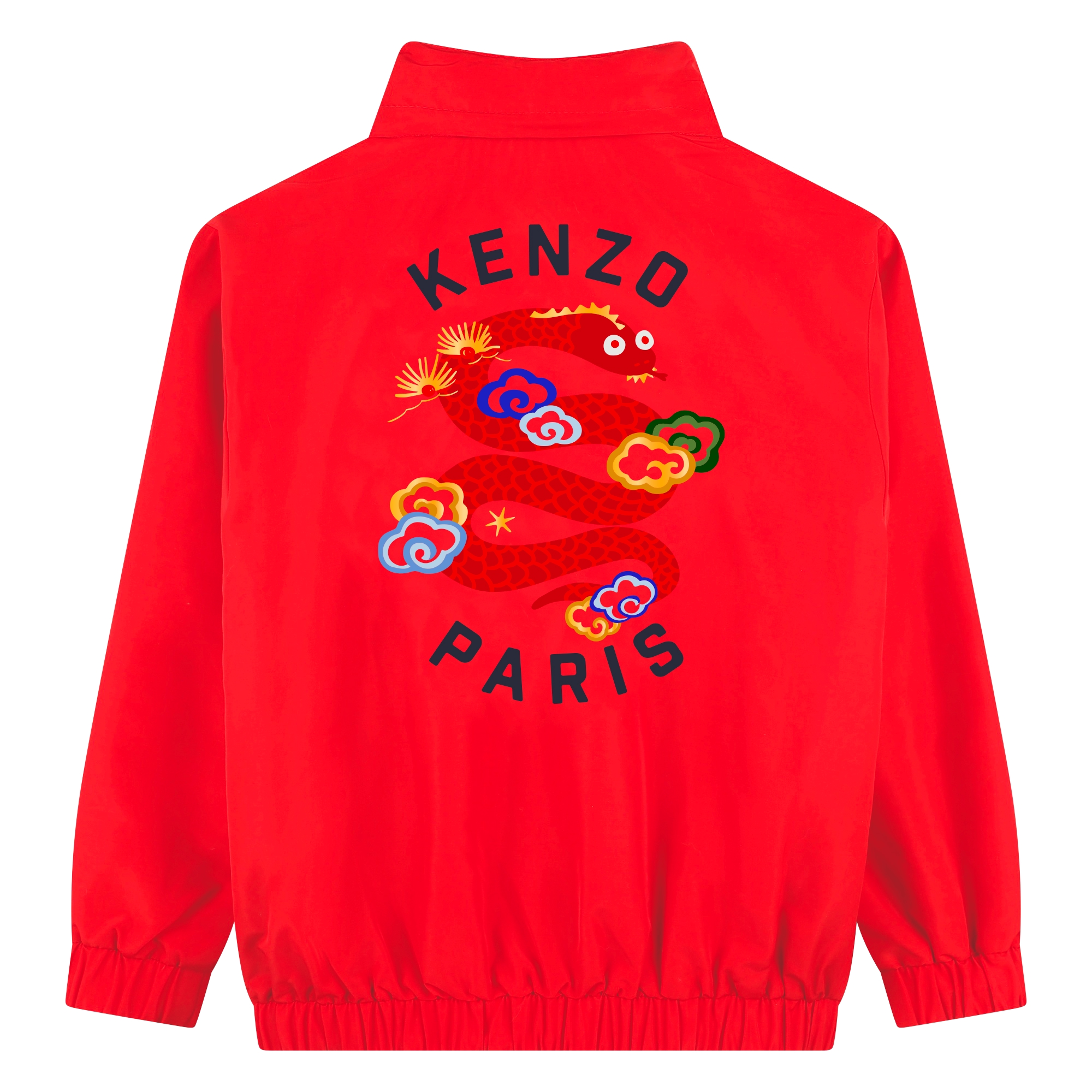 Back-illustrated windbreaker KENZO KIDS for UNISEX