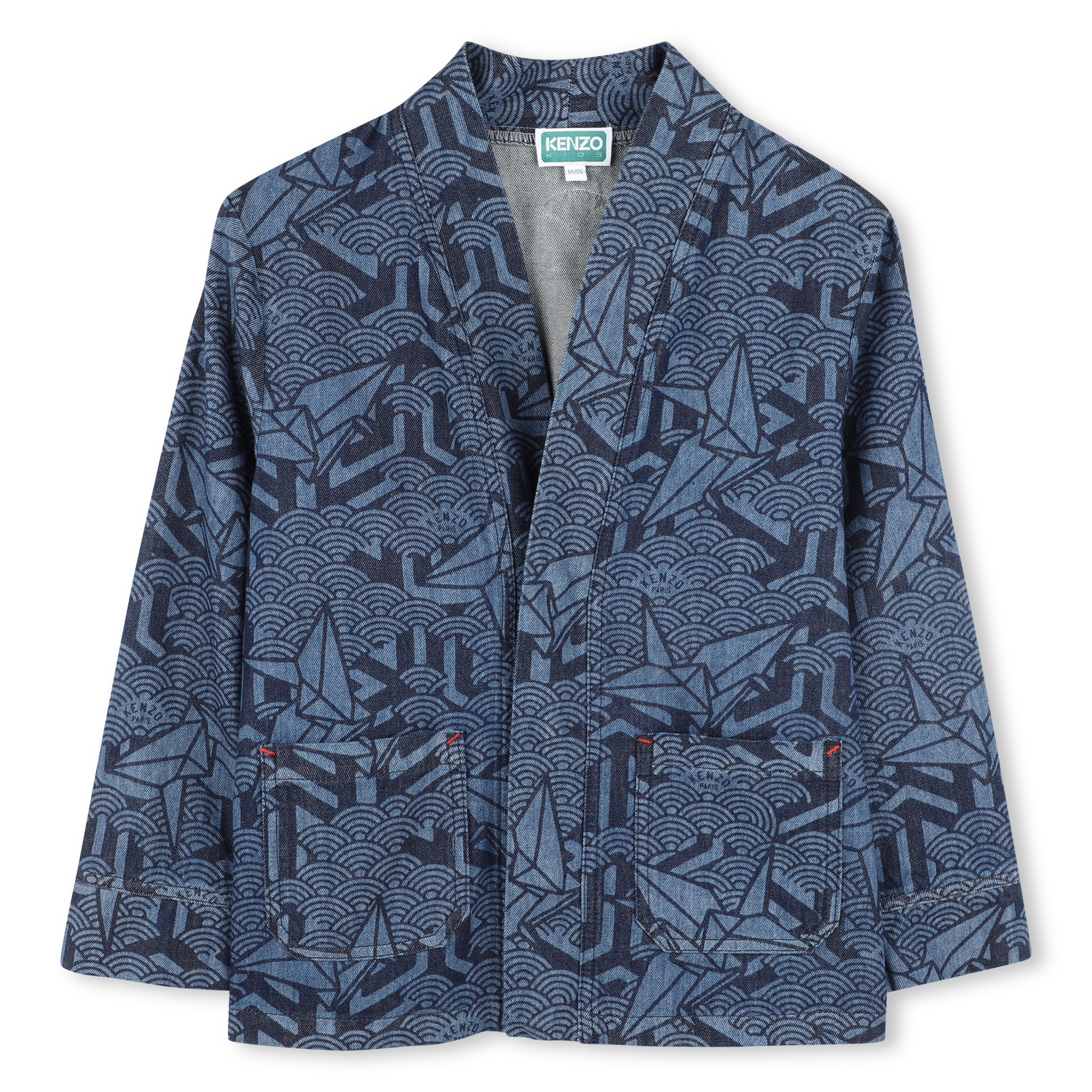 Printed denim jacket KENZO KIDS for UNISEX