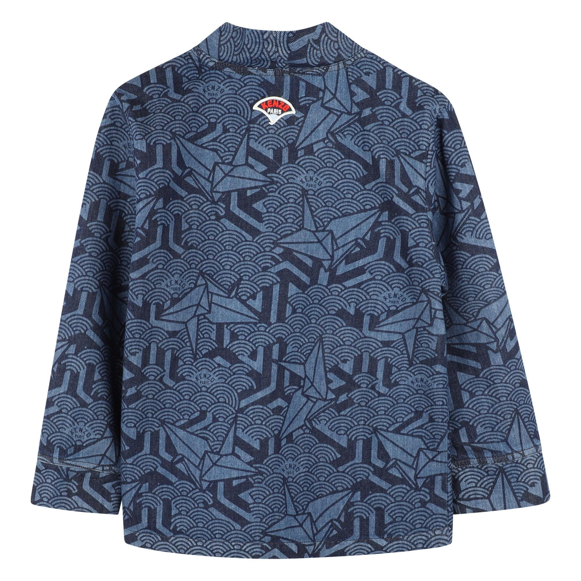 Printed denim jacket KENZO KIDS for UNISEX