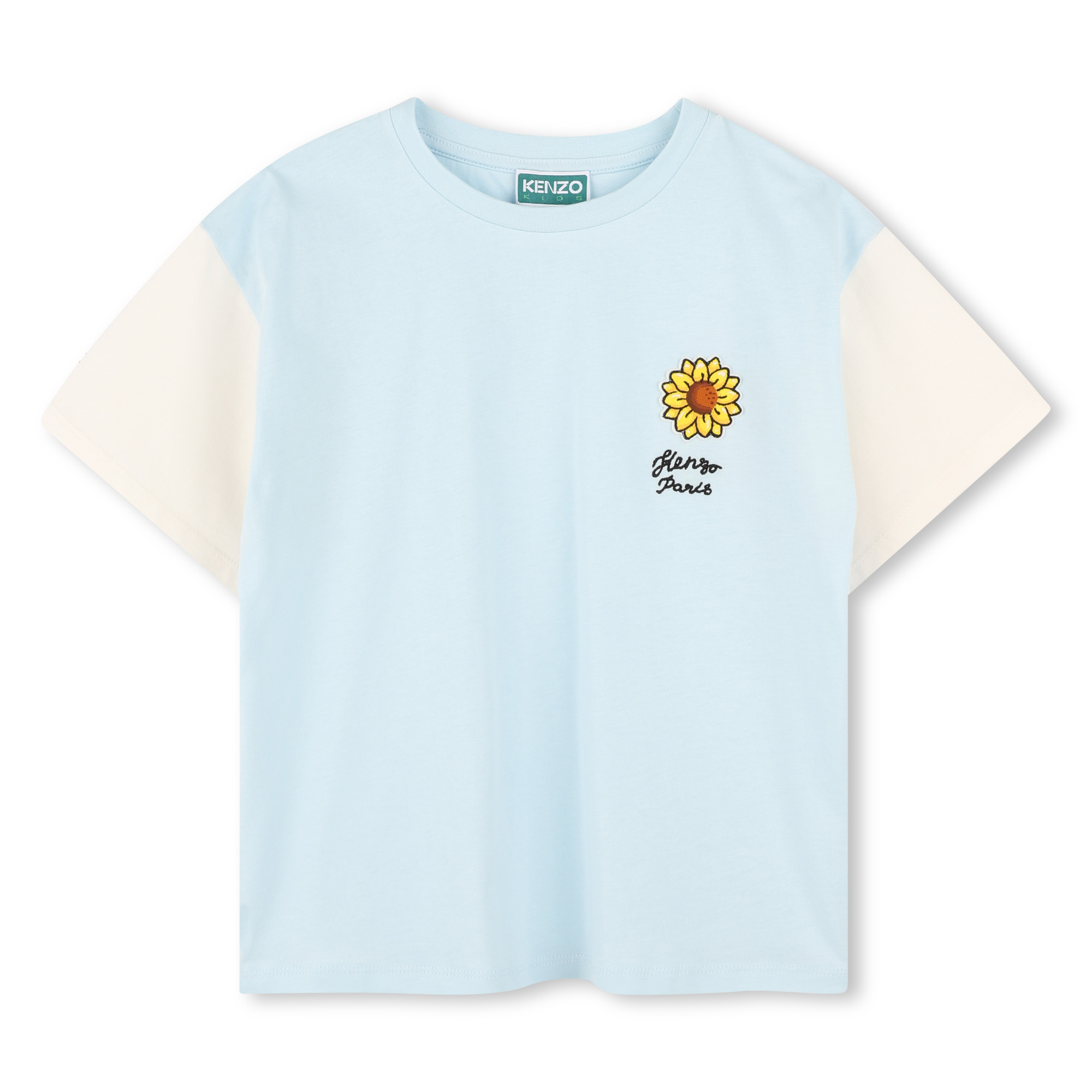 T-shirt with contrast sleeves KENZO KIDS for BOY