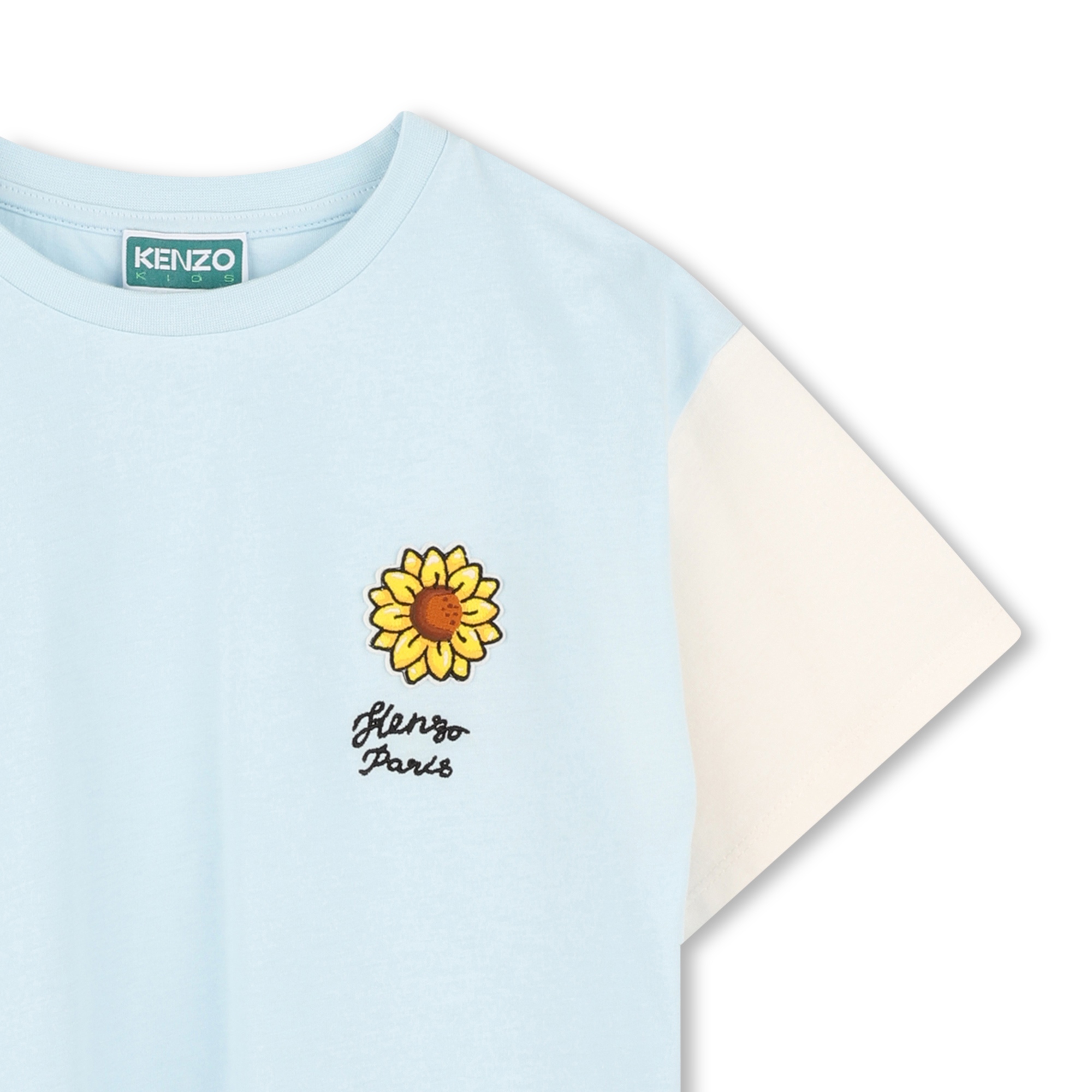 T-shirt met contrastmouwen KENZO KIDS Voor