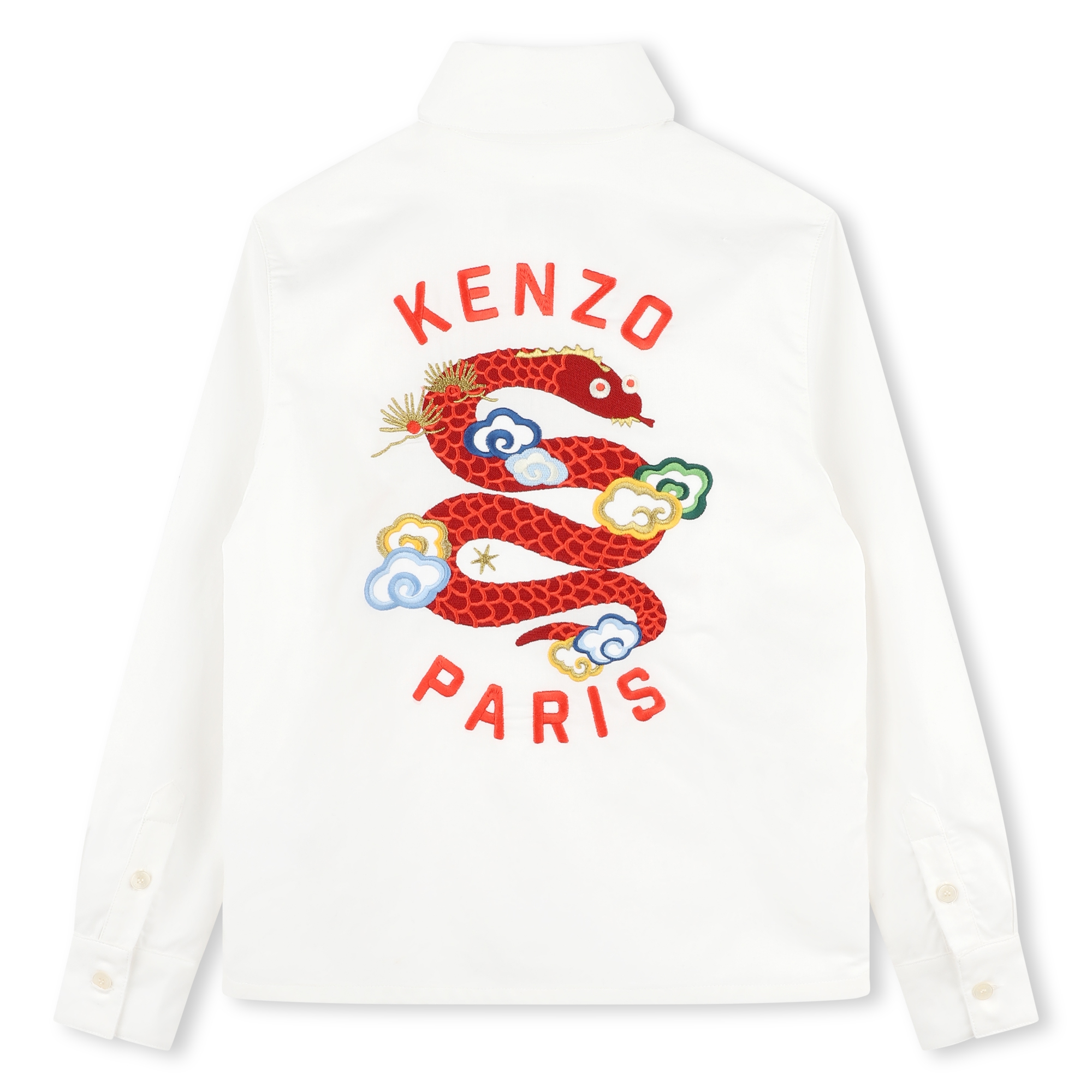 Embroidered cotton shirt KENZO KIDS for BOY