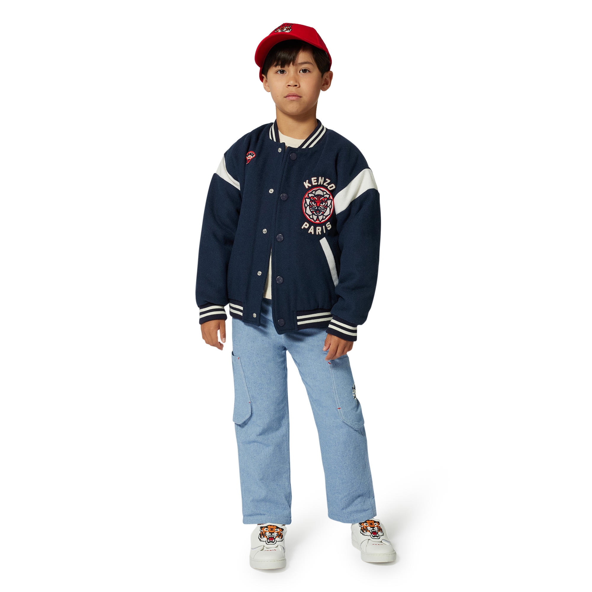 Cotton trousers with pockets KENZO KIDS for BOY