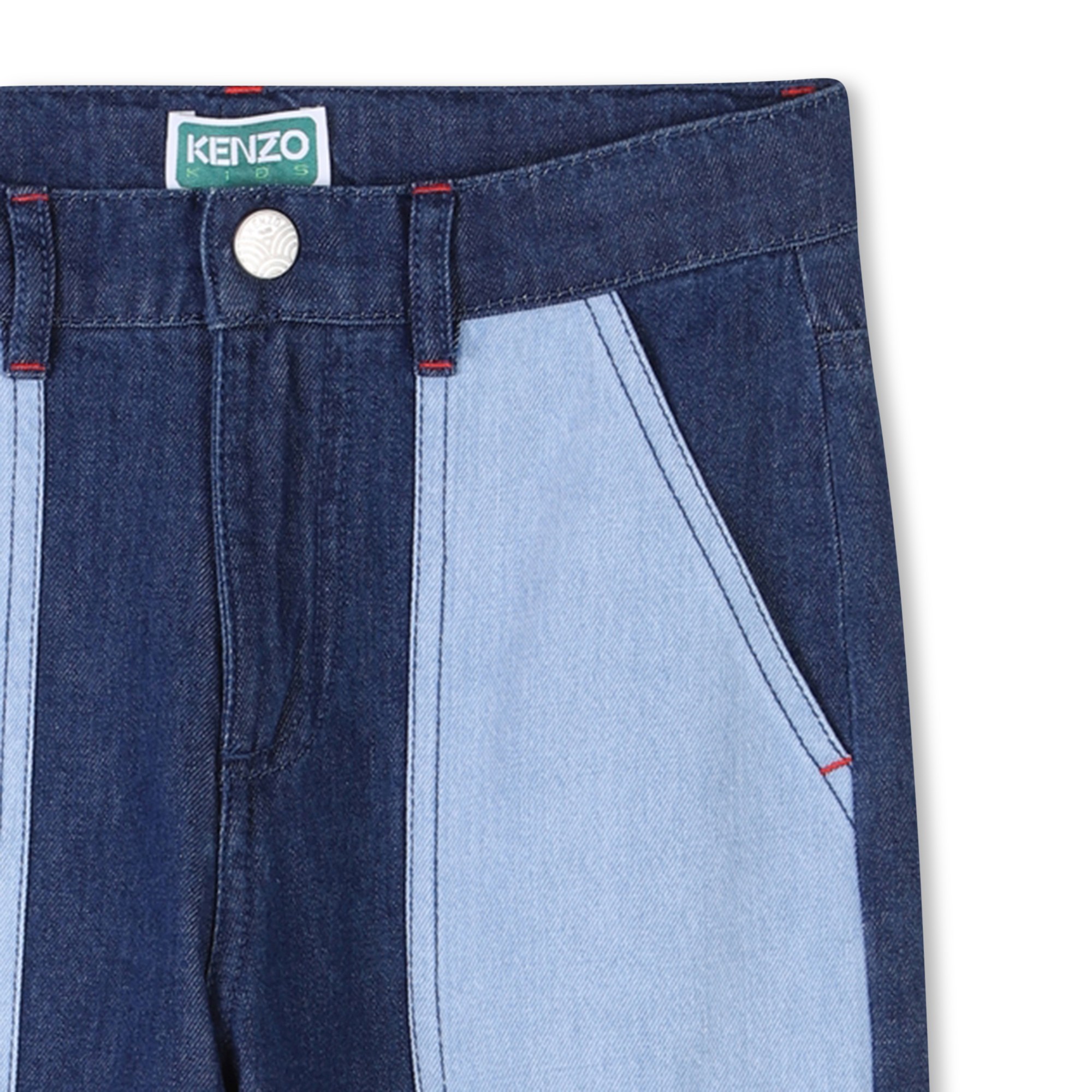 Embroidered jeans with pockets KENZO KIDS for BOY