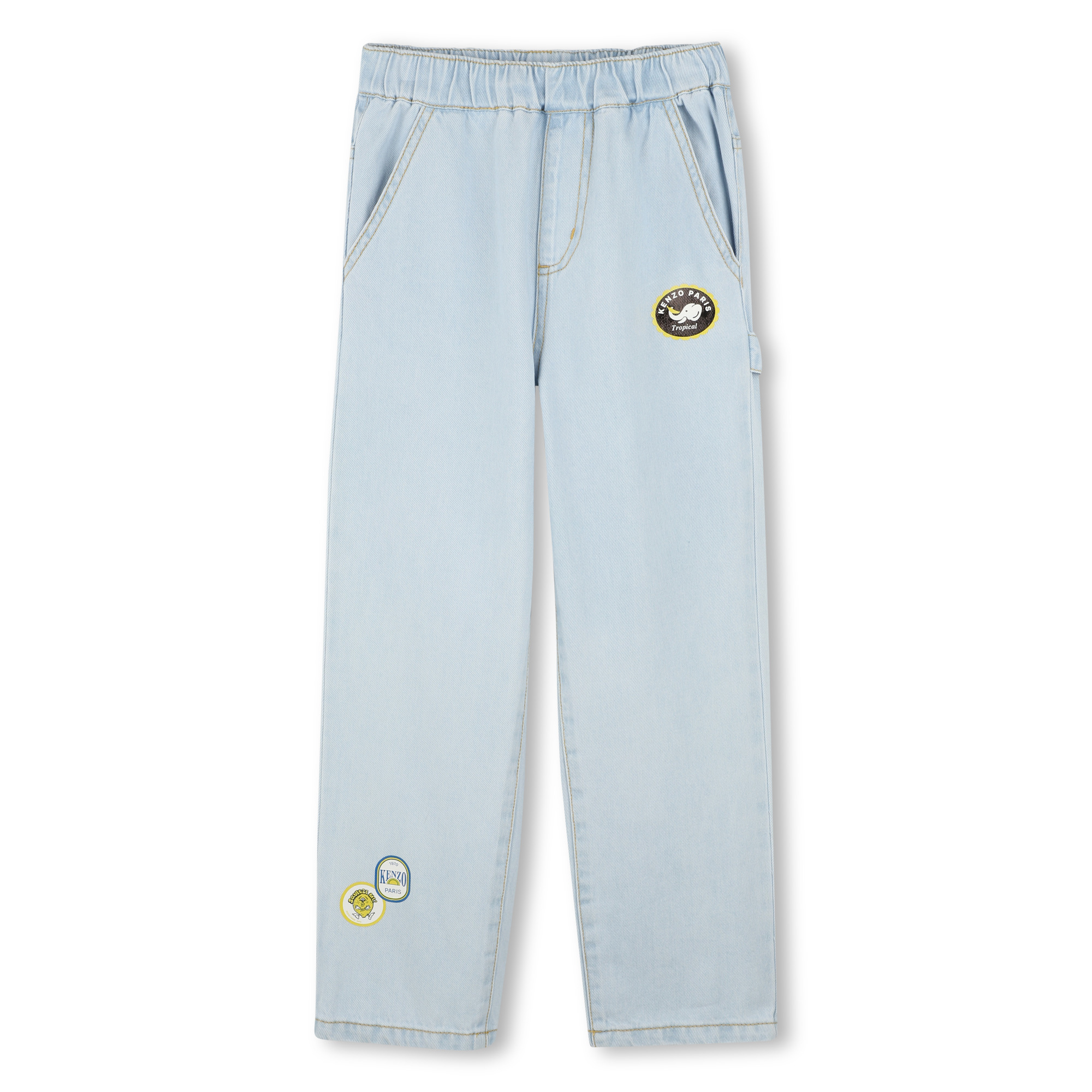 Jeans with logo motifs KENZO KIDS for BOY