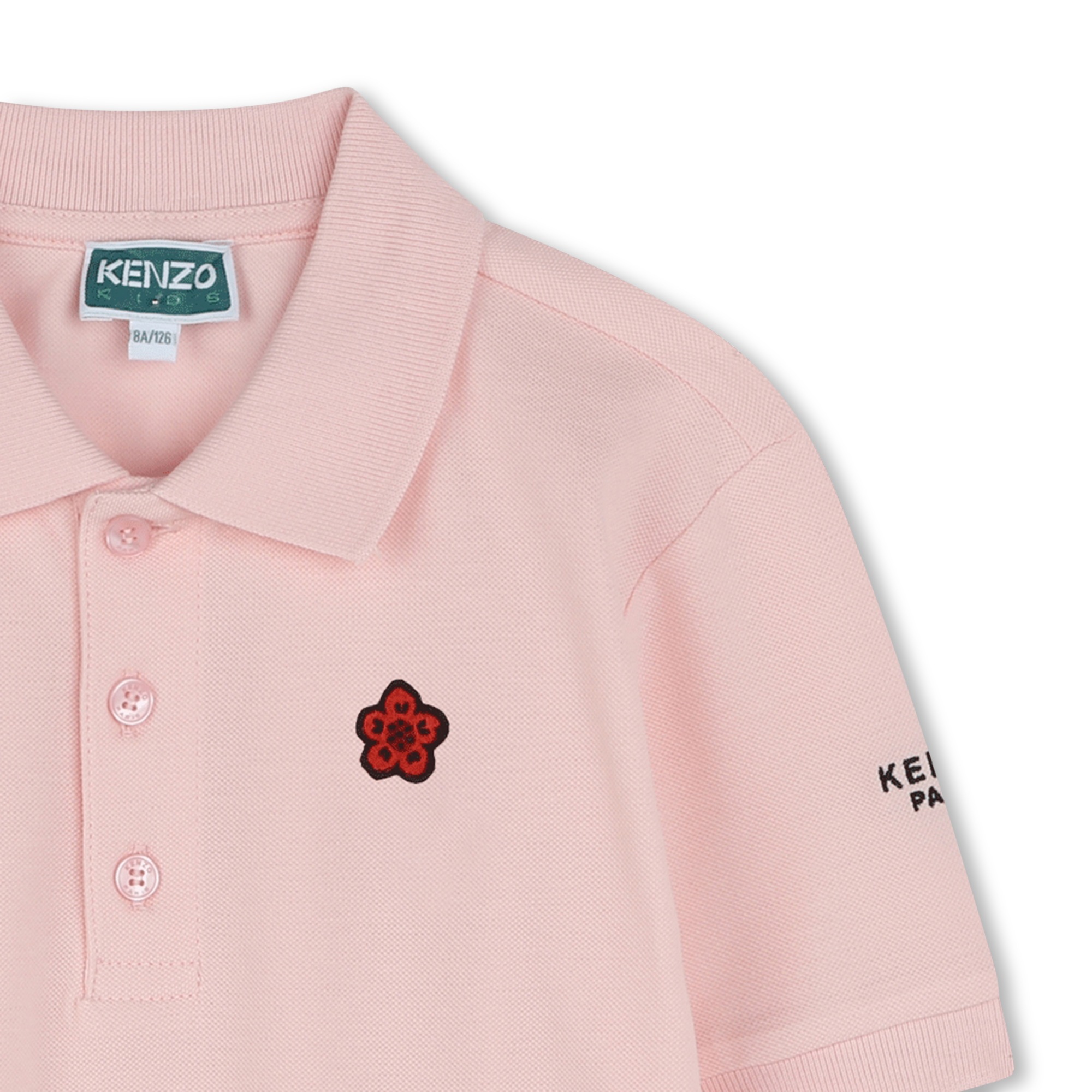 Polo with patch and embroidery KENZO KIDS for UNISEX