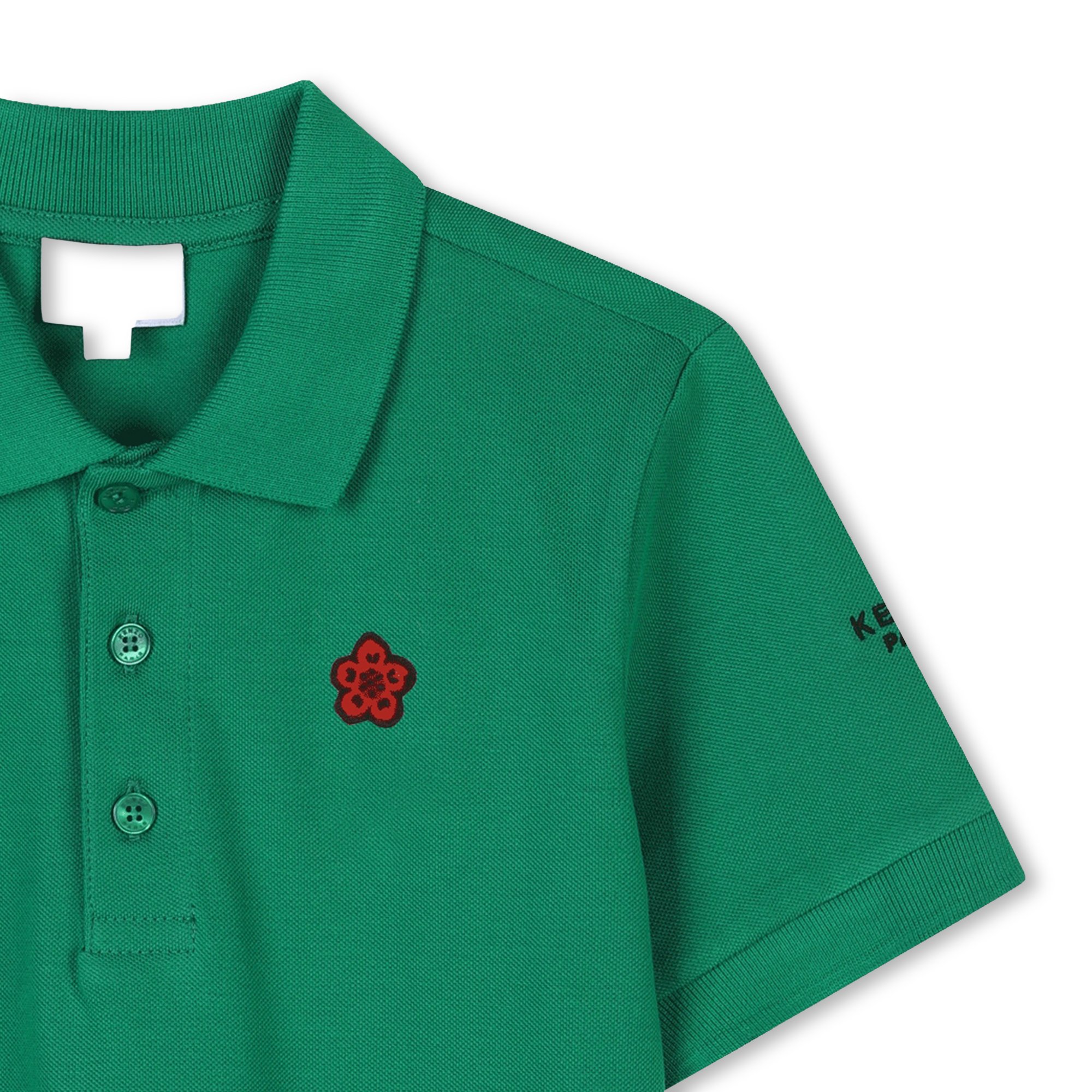 Polo with patch and embroidery KENZO KIDS for UNISEX