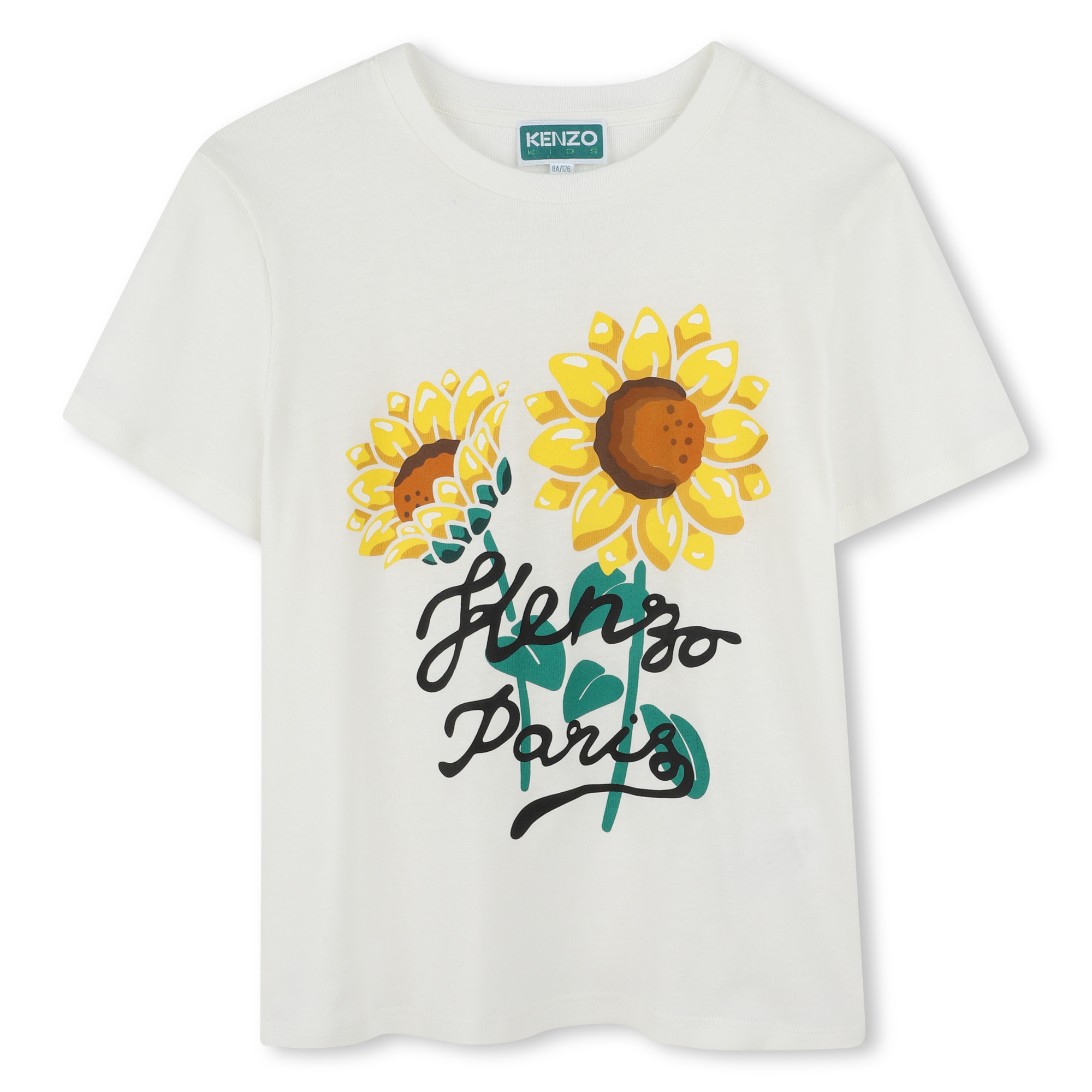 T-shirt with sunflower print KENZO KIDS for UNISEX